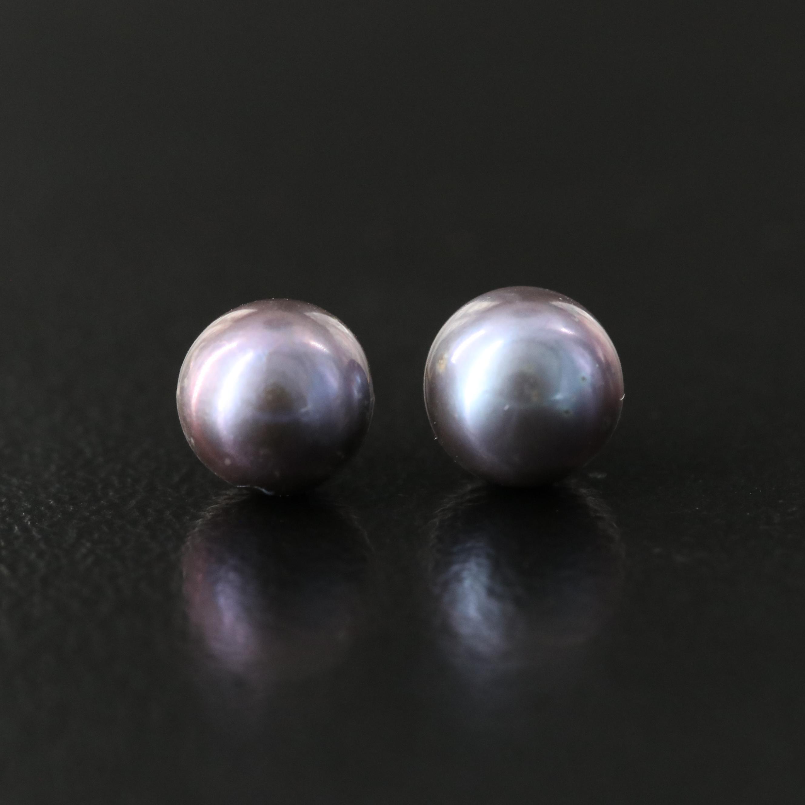 14K Pearl Stud Earrings