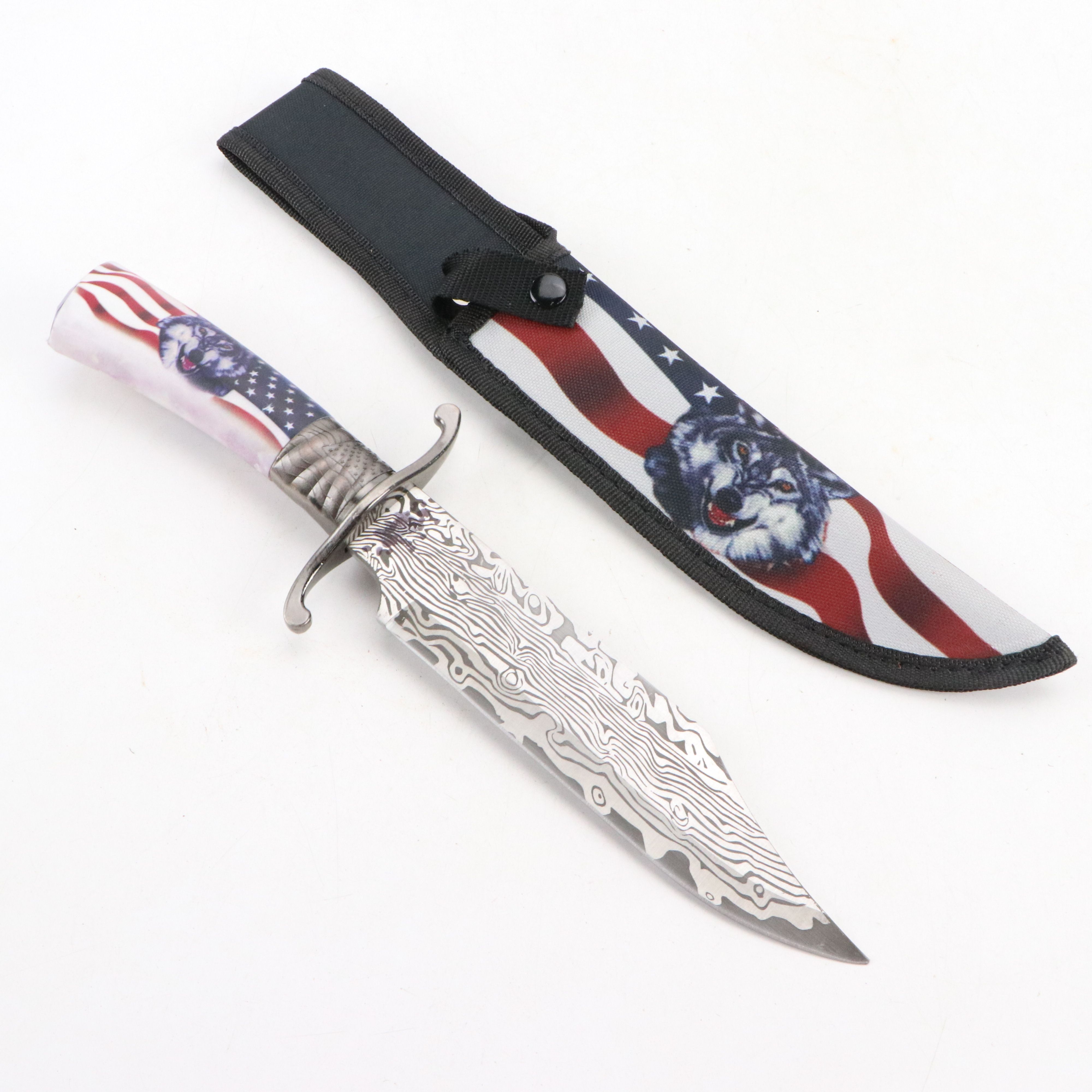 Frost Cutlery Iwo Jima Commemorative and Other Patriotic Fixed Blade Knife