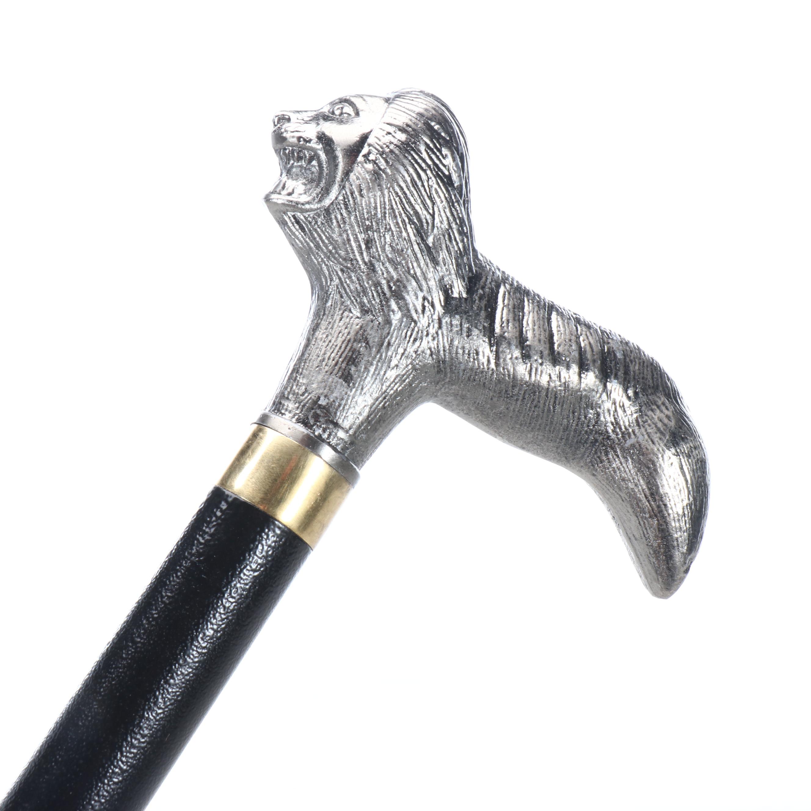 Lion Derby-Handled Sword Cane