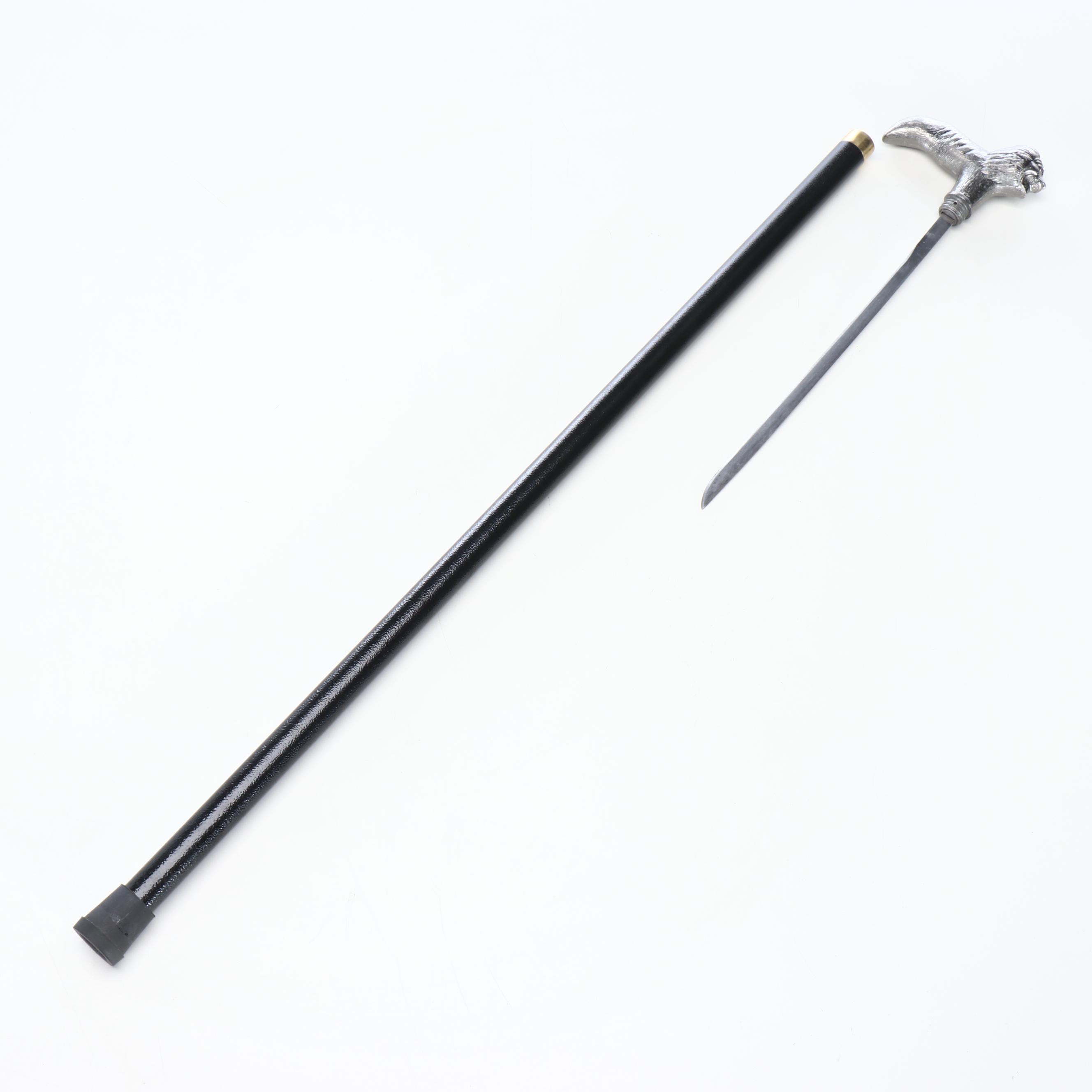 Lion Derby-Handled Sword Cane