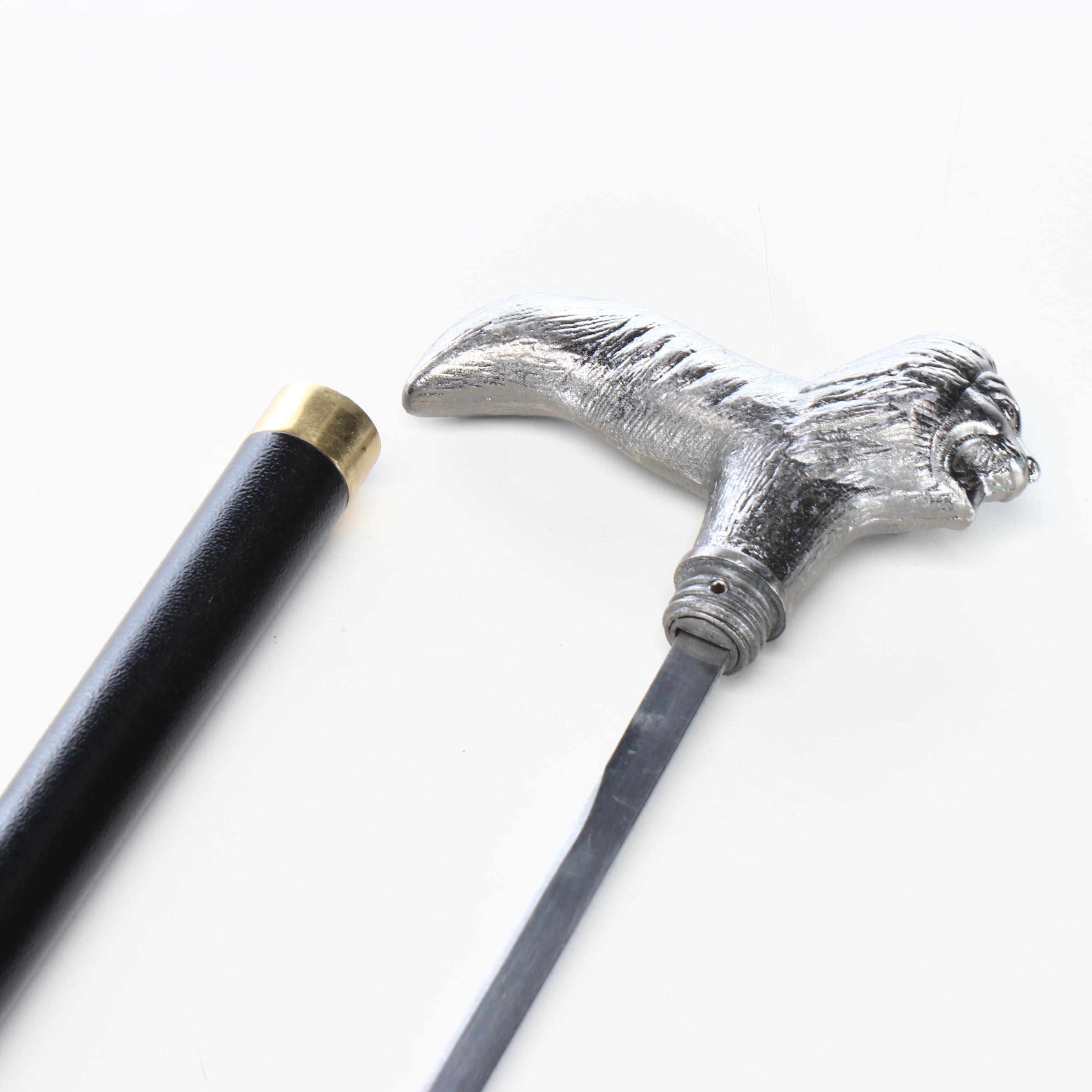Lion Derby-Handled Sword Cane
