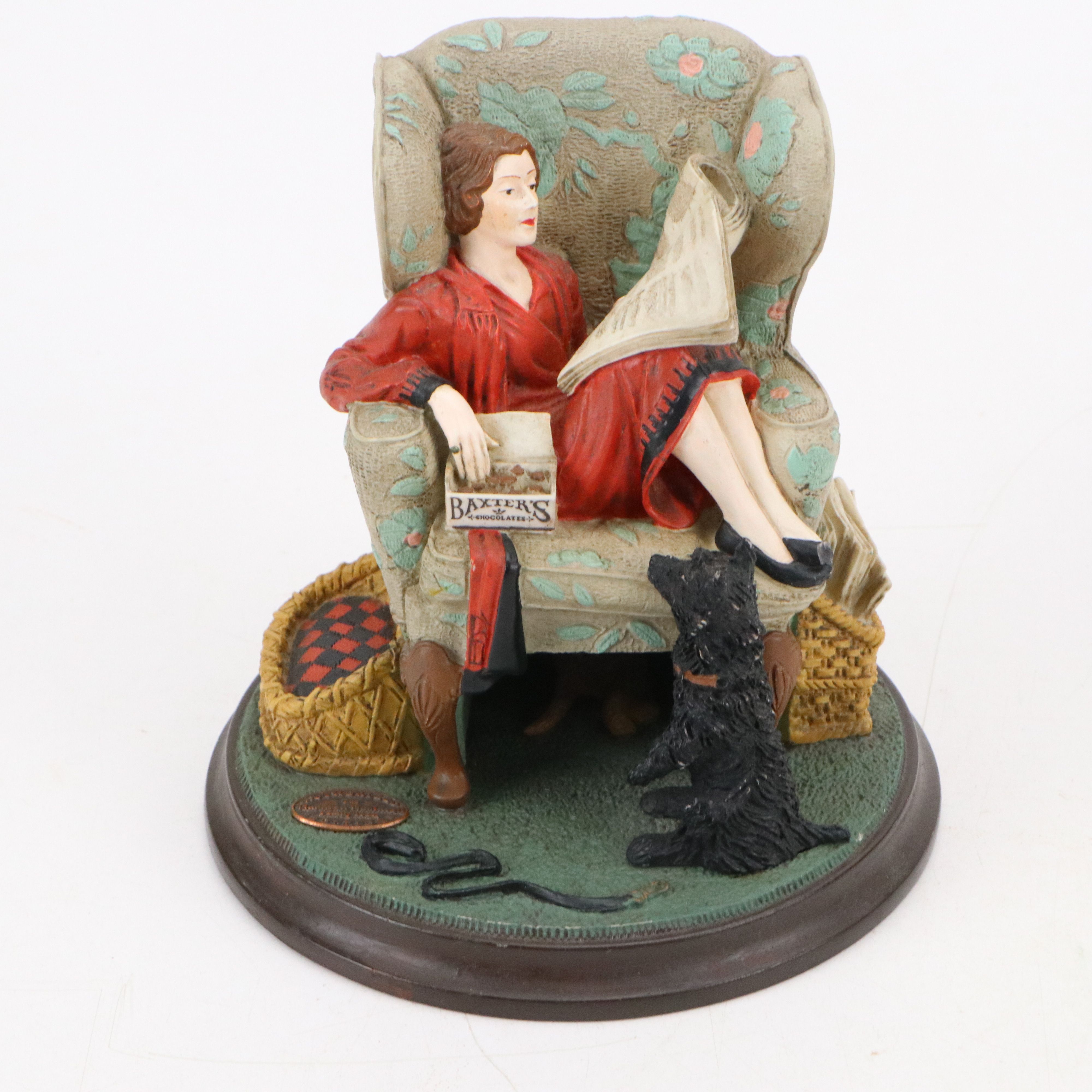 Knowles "A Couple's Commitmet" Plate with Figurines after Norman Rockwell