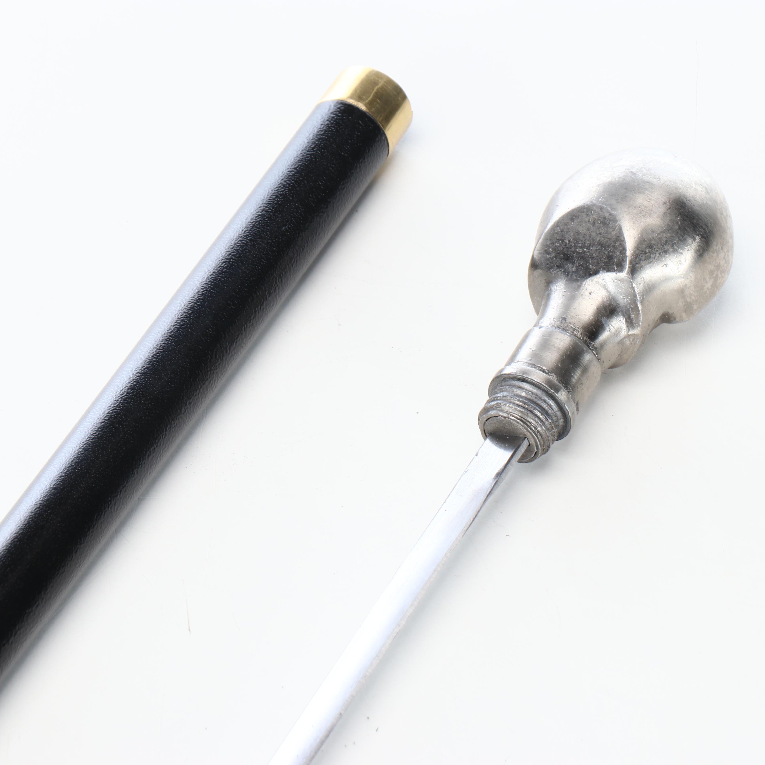 Skull Knob Handled Sword Cane