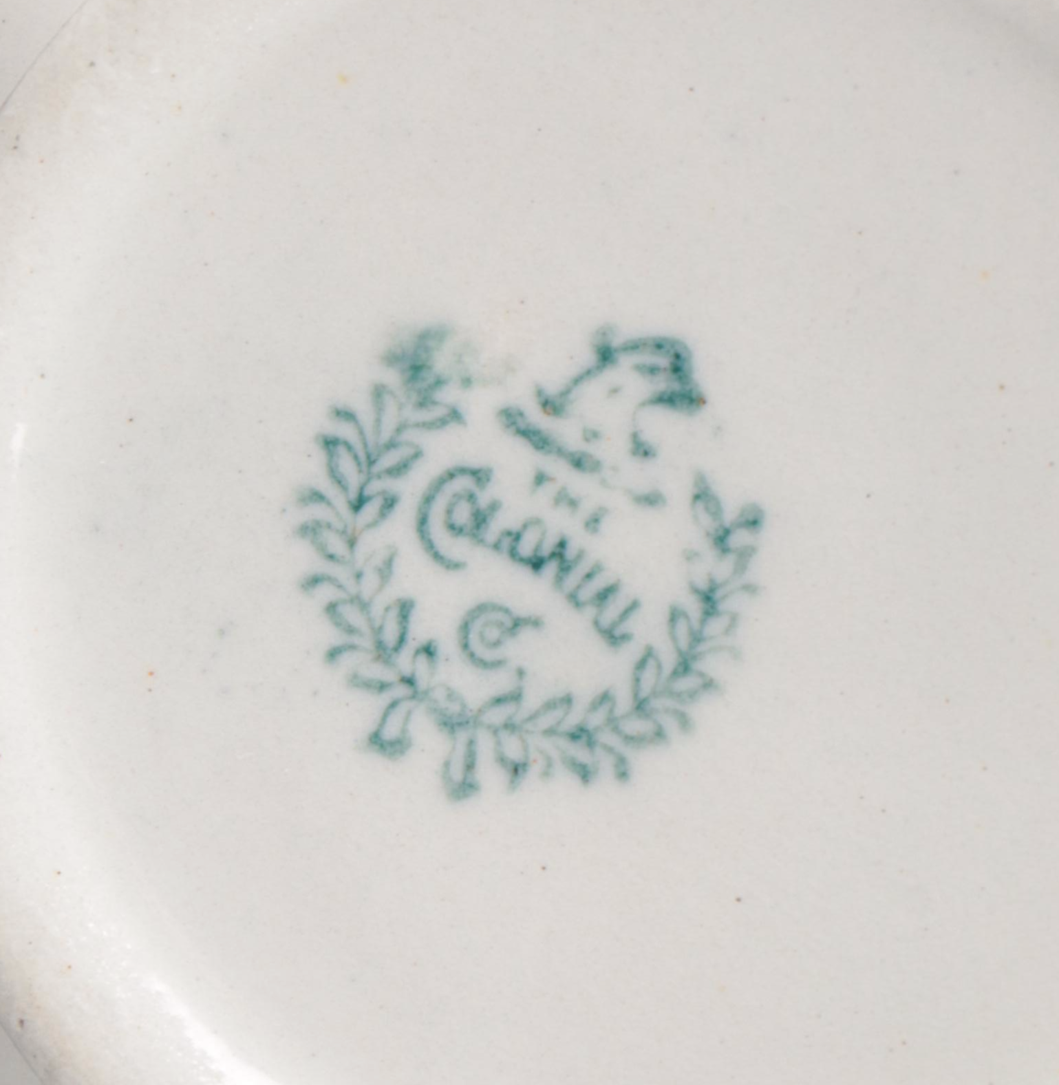 Wood Handled Ironstone Chamber Pot with Porcelain Vase