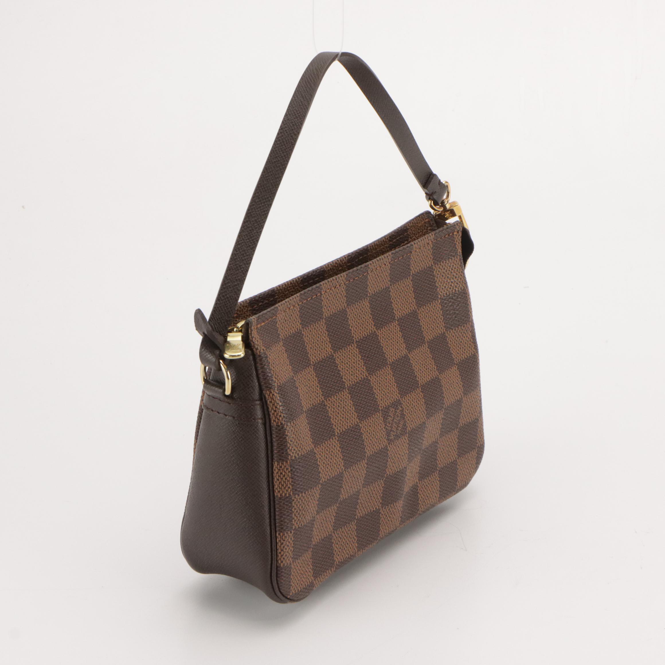 Louis Vuitton Trousse Makeup Bag in Damier Ebene Canvas