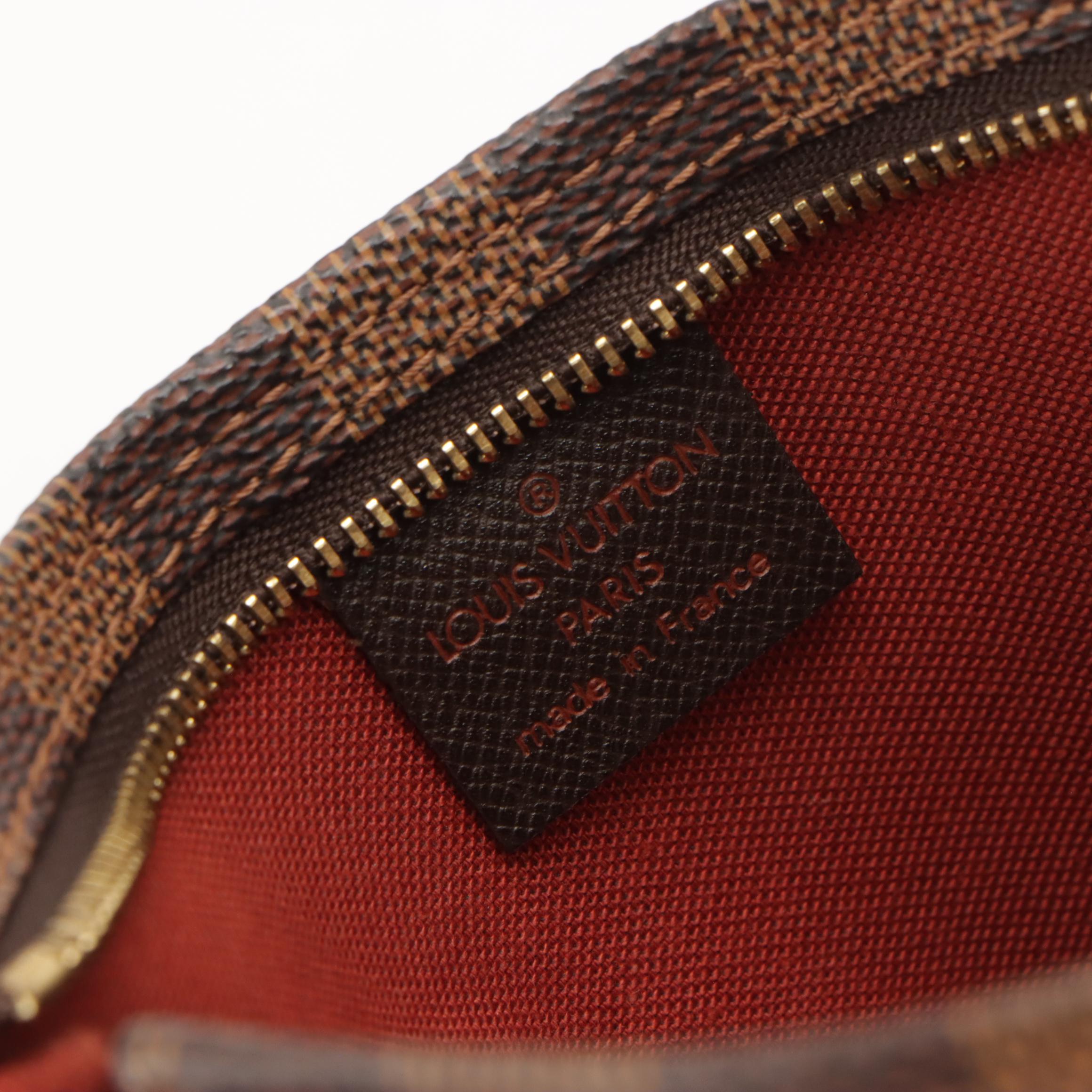Louis Vuitton Trousse Makeup Bag in Damier Ebene Canvas