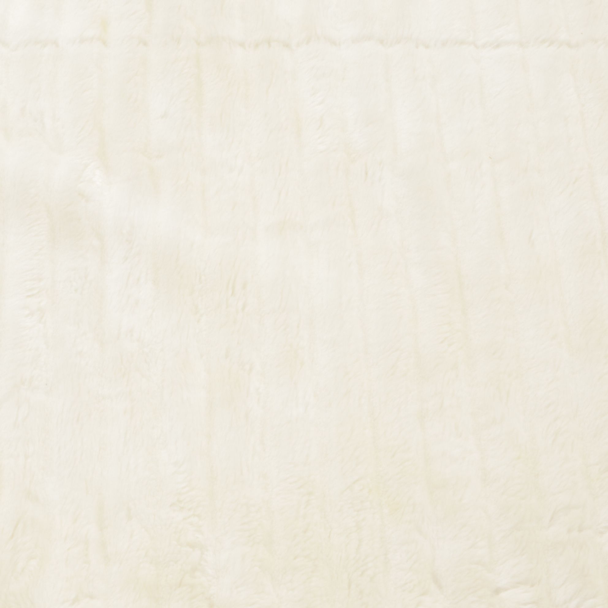 Vanity Living Ivory Faux Fur Throw Blanket