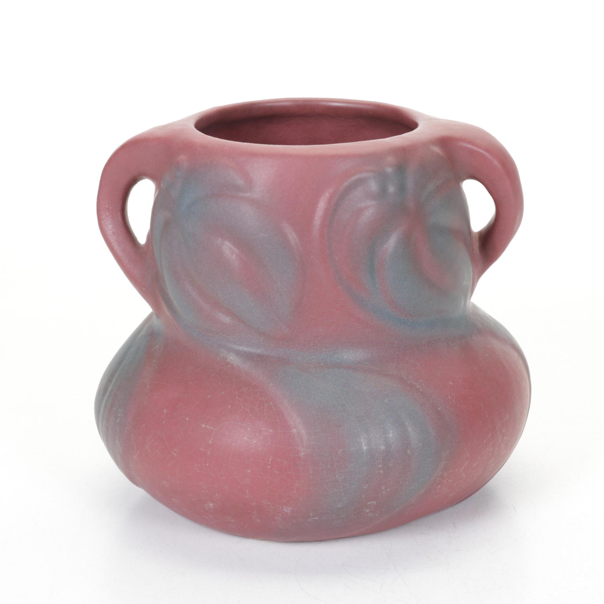 Van Briggle Mulberry Ceramic Amphora Vase, Early-Mid 20th C.