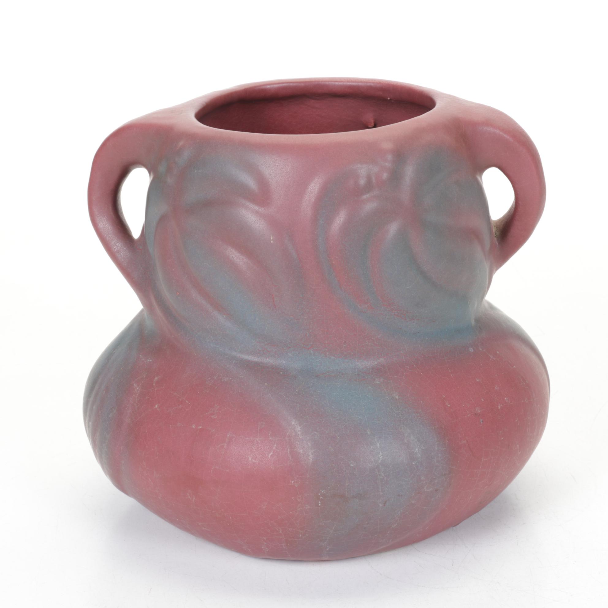 Van Briggle Mulberry Ceramic Amphora Vase, Early-Mid 20th C.