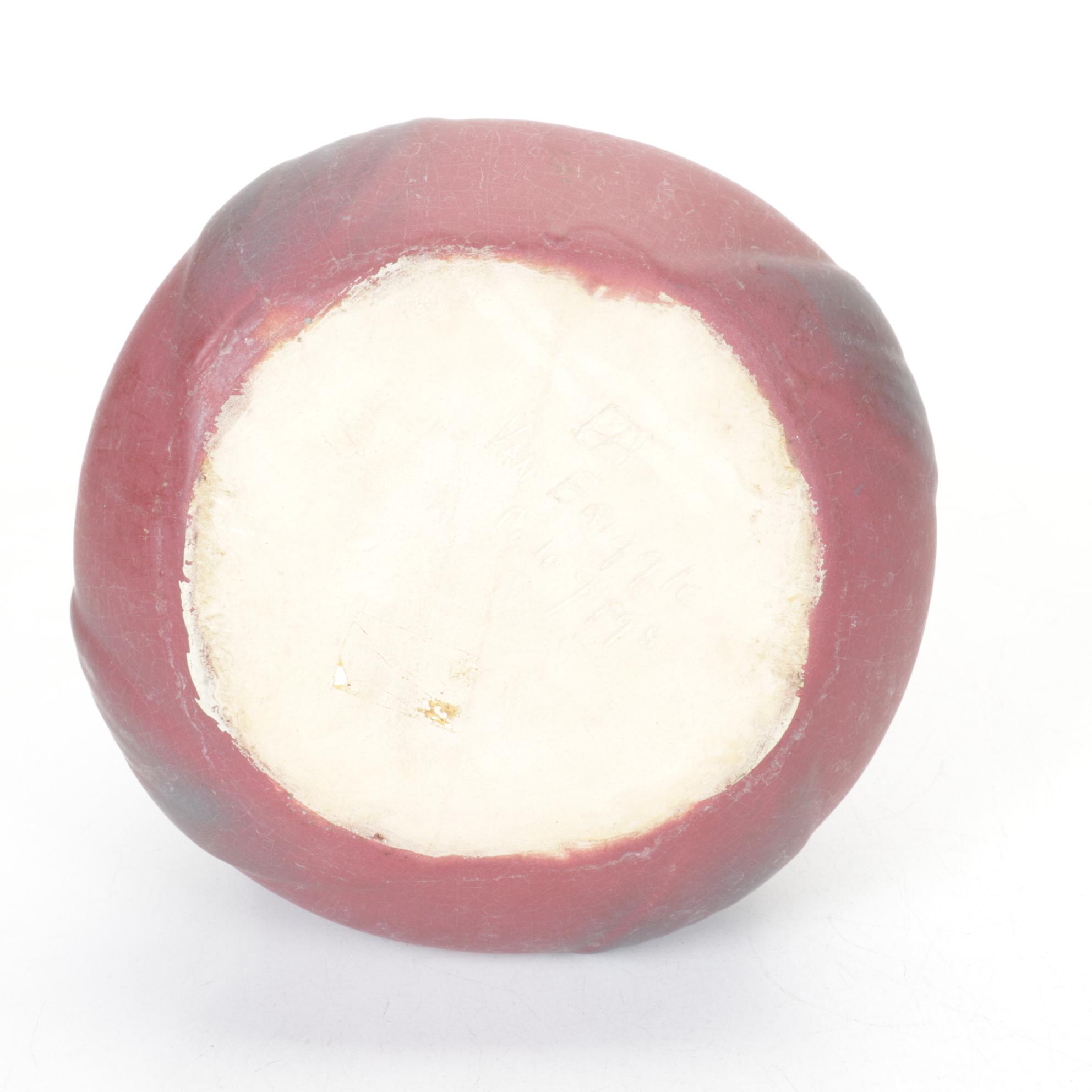 Van Briggle Mulberry Ceramic Amphora Vase, Early-Mid 20th C.