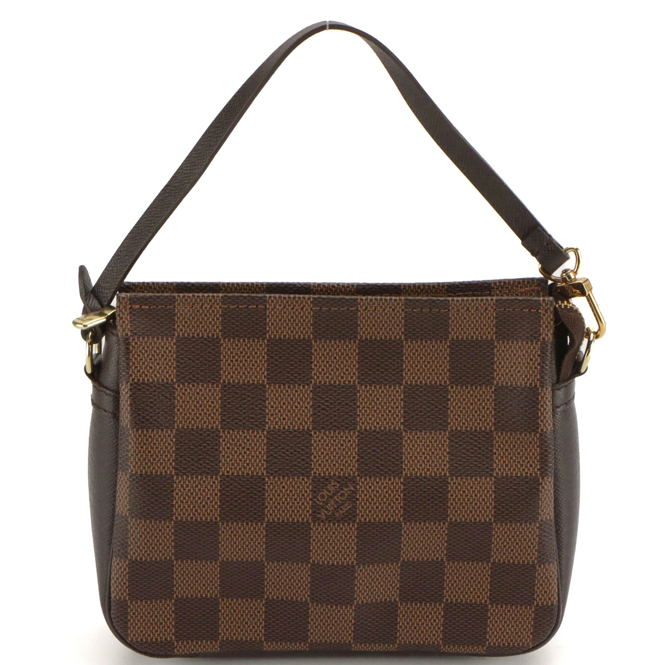 Louis Vuitton Trousse Makeup Bag in Damier Ebene Canvas