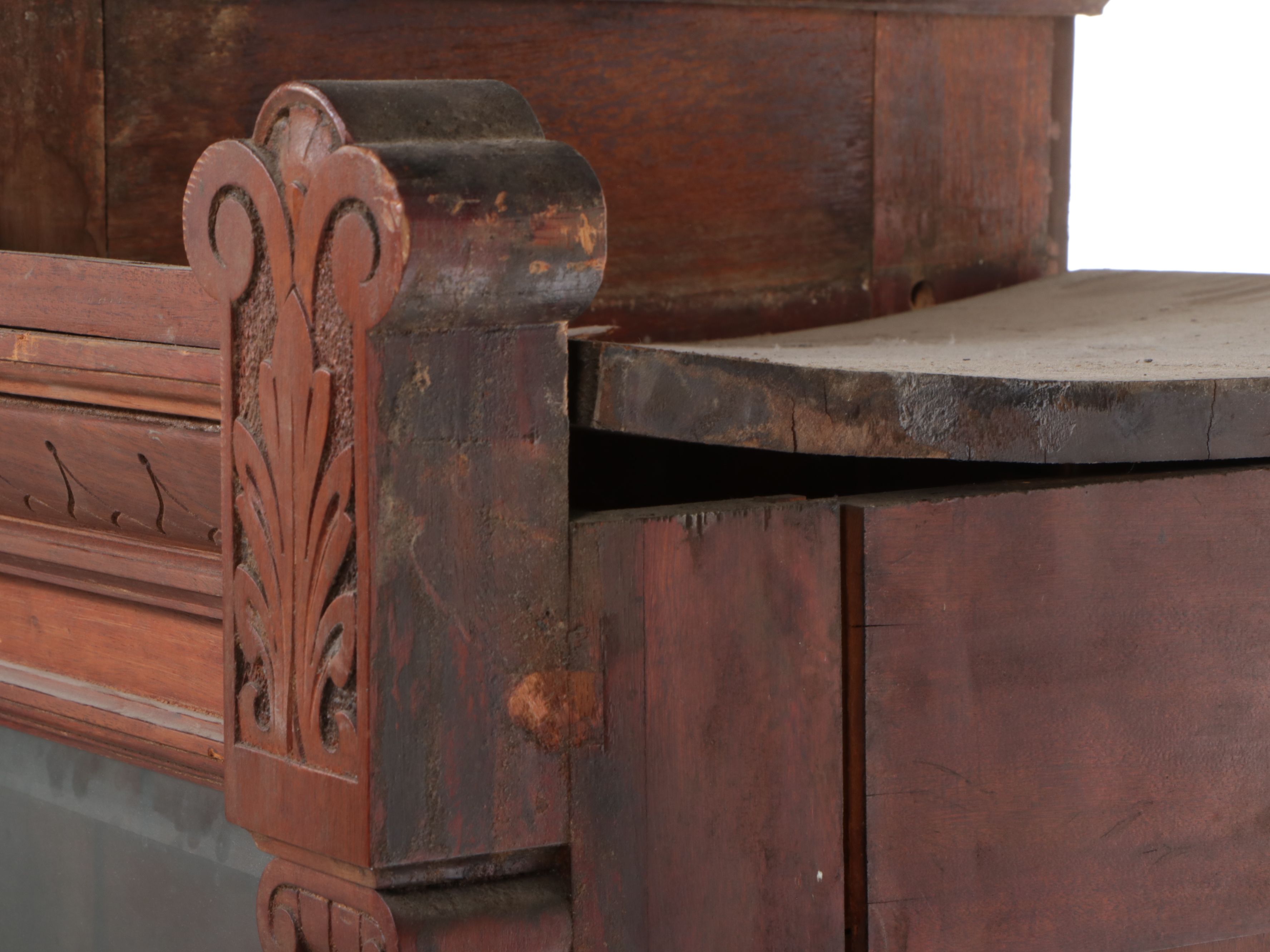 Victorian Aesthetic Movement Style Carved Wood Cabinet, Late 19th Century