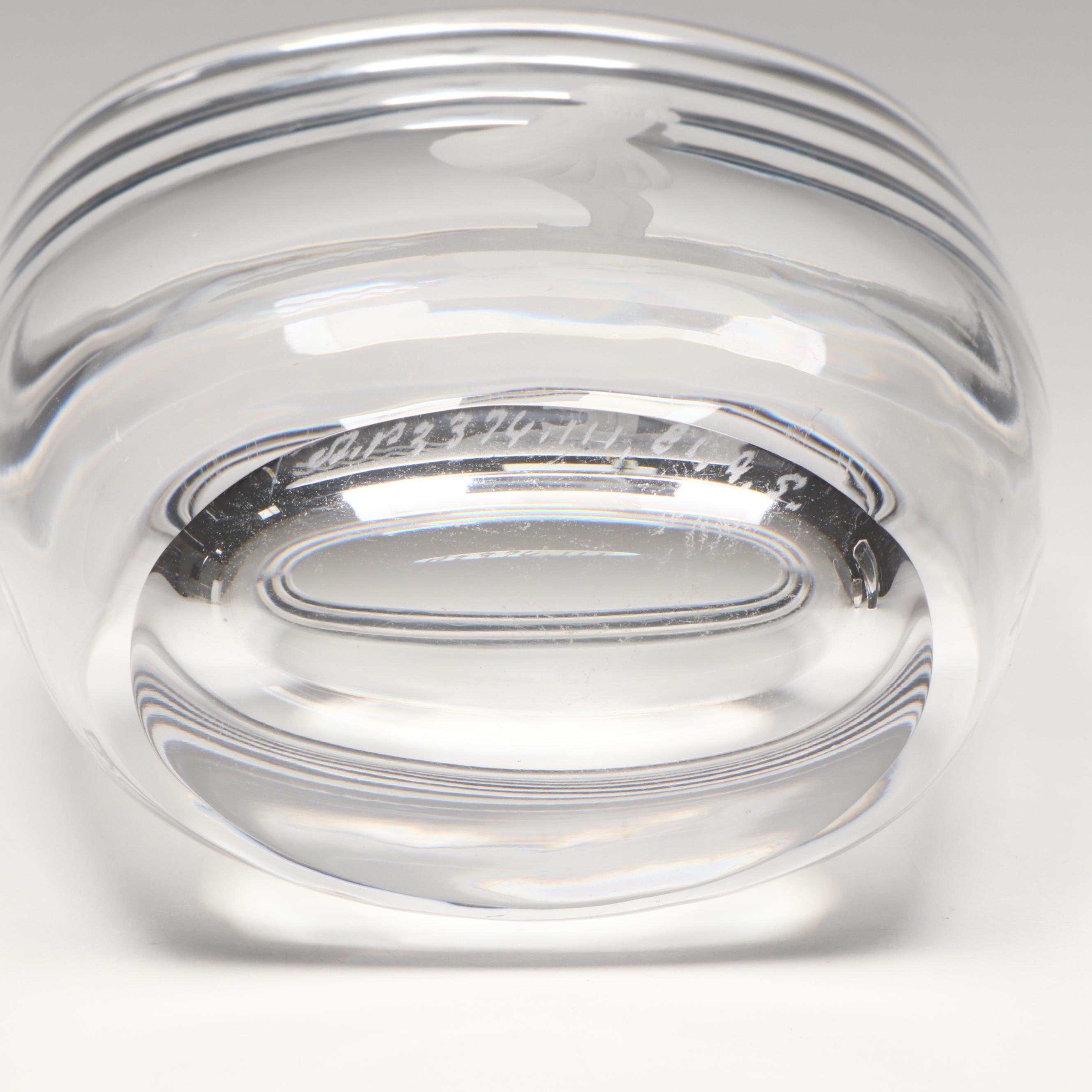 Orrefors Handmade Crystal Vases with Bohemian Style Stained Glass Gilt Vase