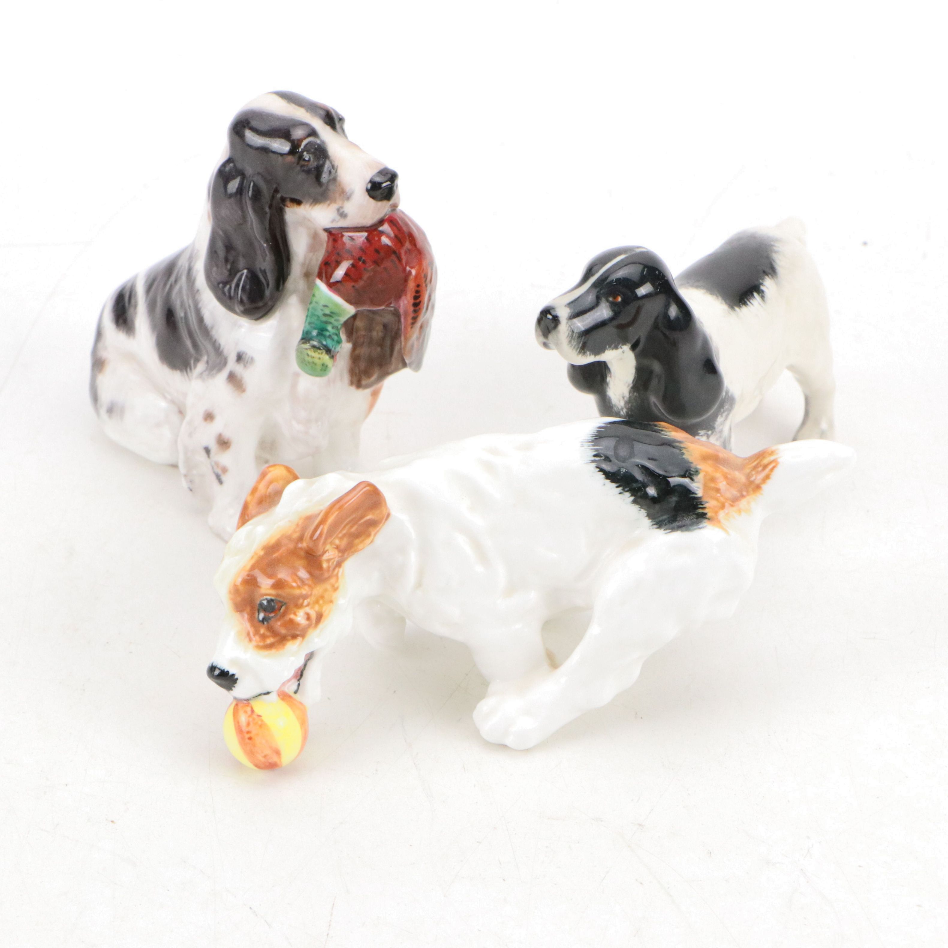 Royal Doulton and Beswick Sporty Porcelain Spaniels