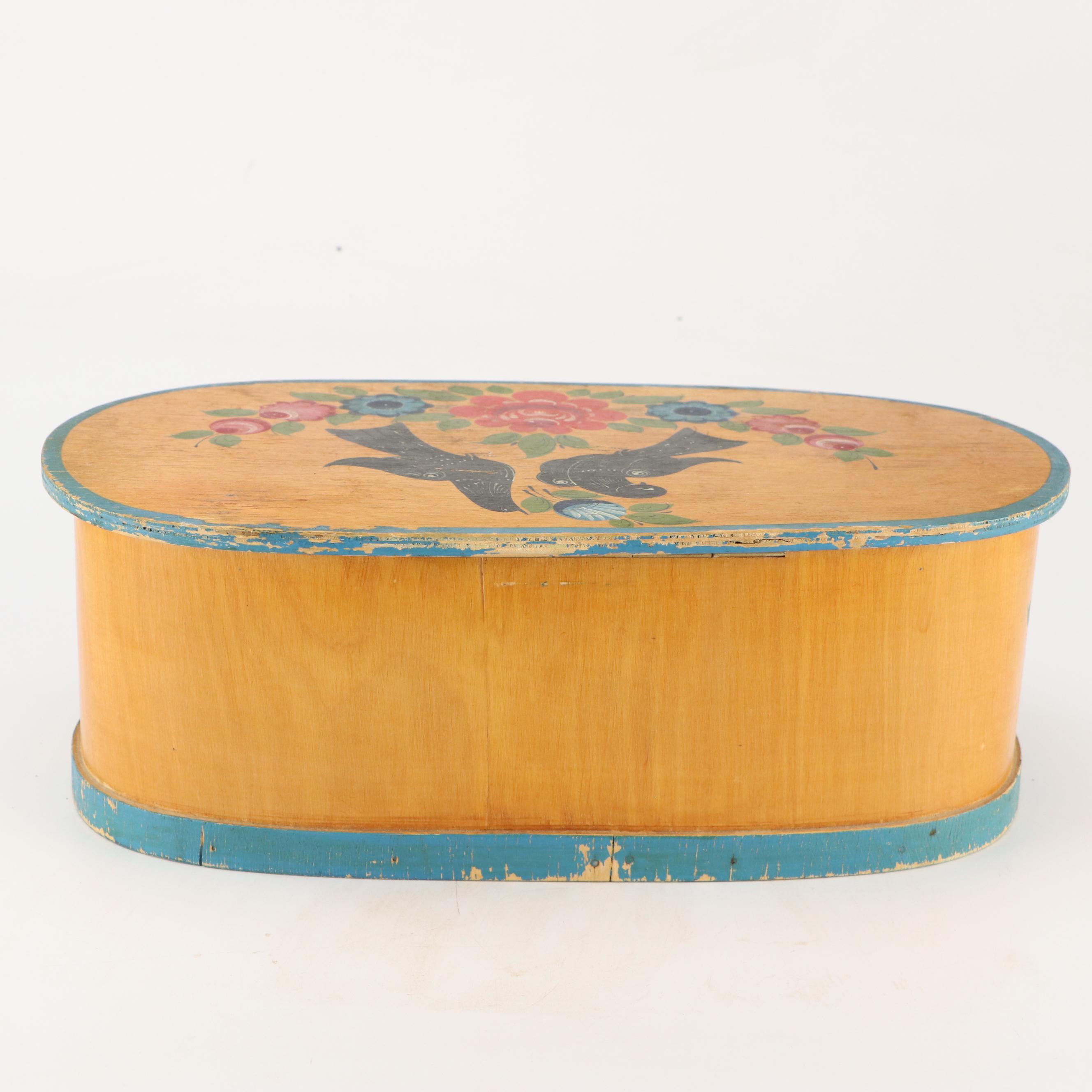 Russian Hand-Painted Wooden Box