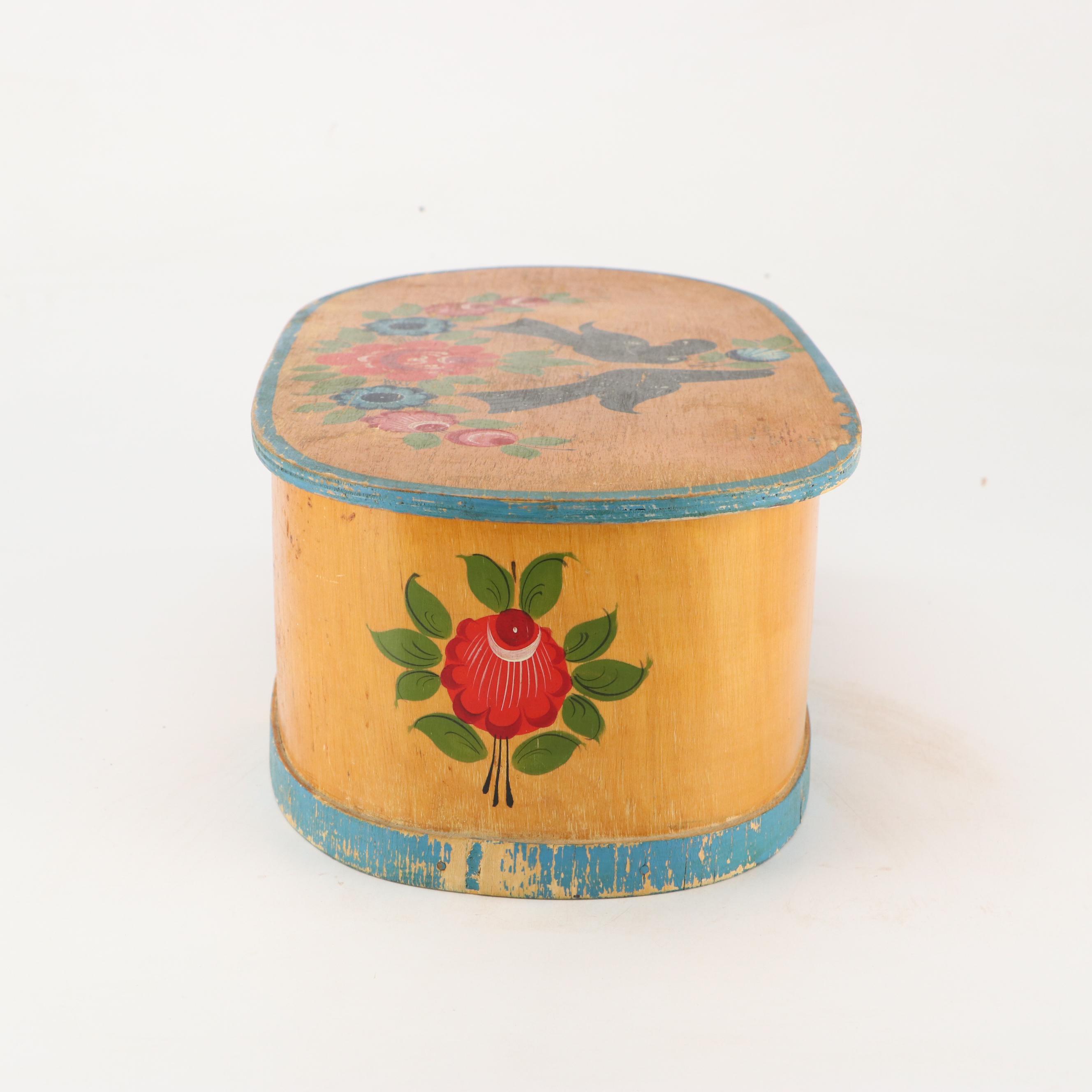 Russian Hand-Painted Wooden Box