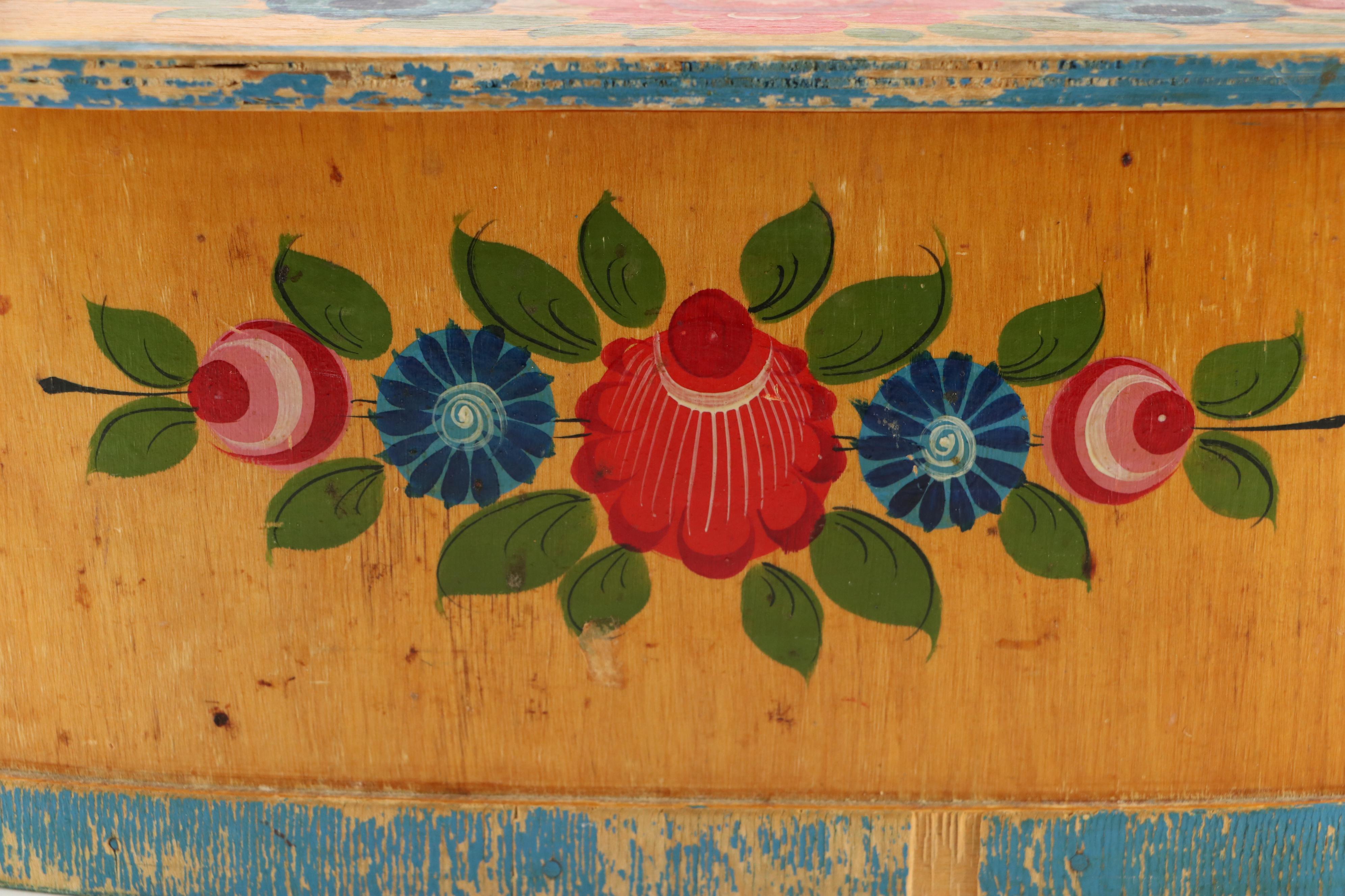 Russian Hand-Painted Wooden Box
