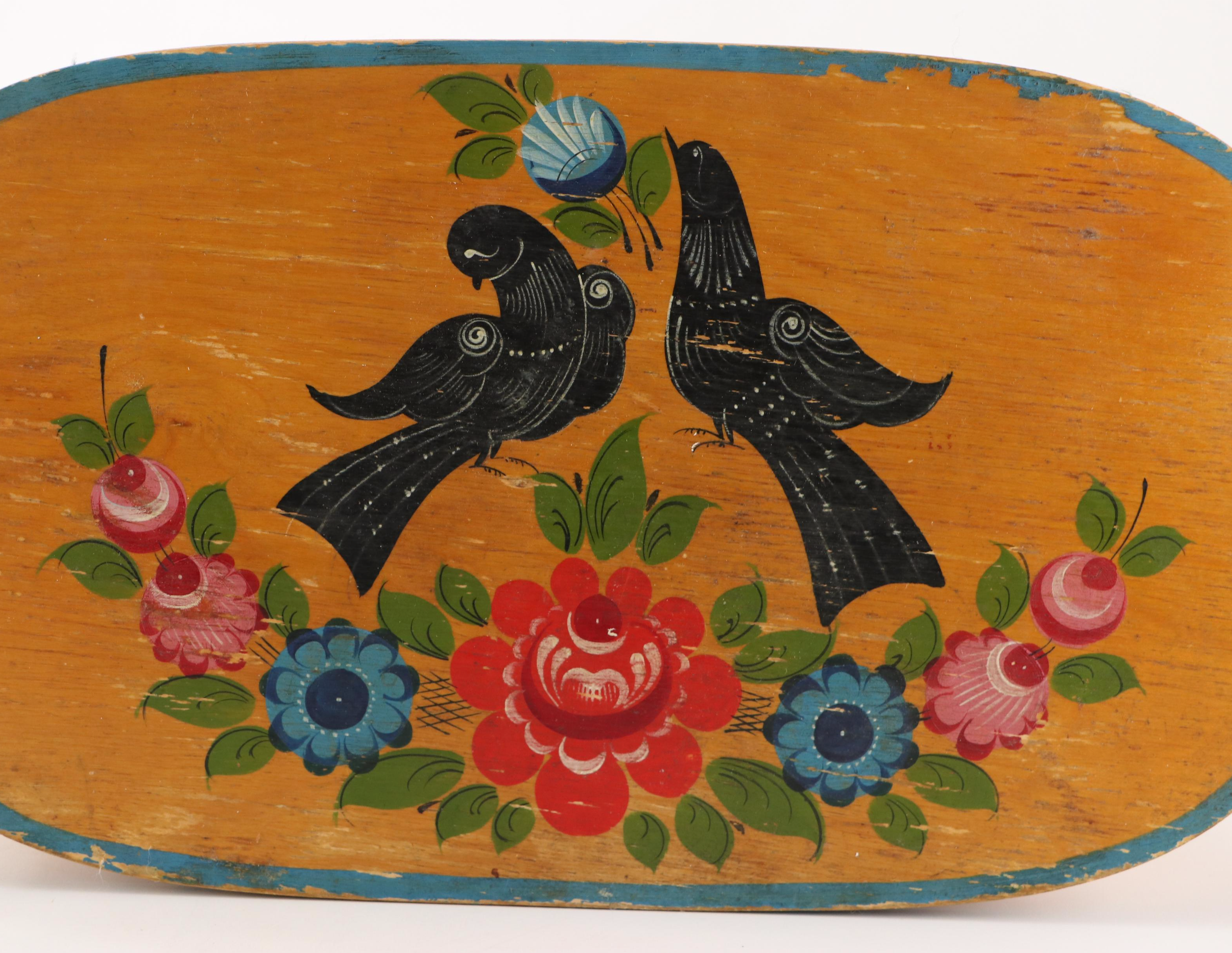 Russian Hand-Painted Wooden Box