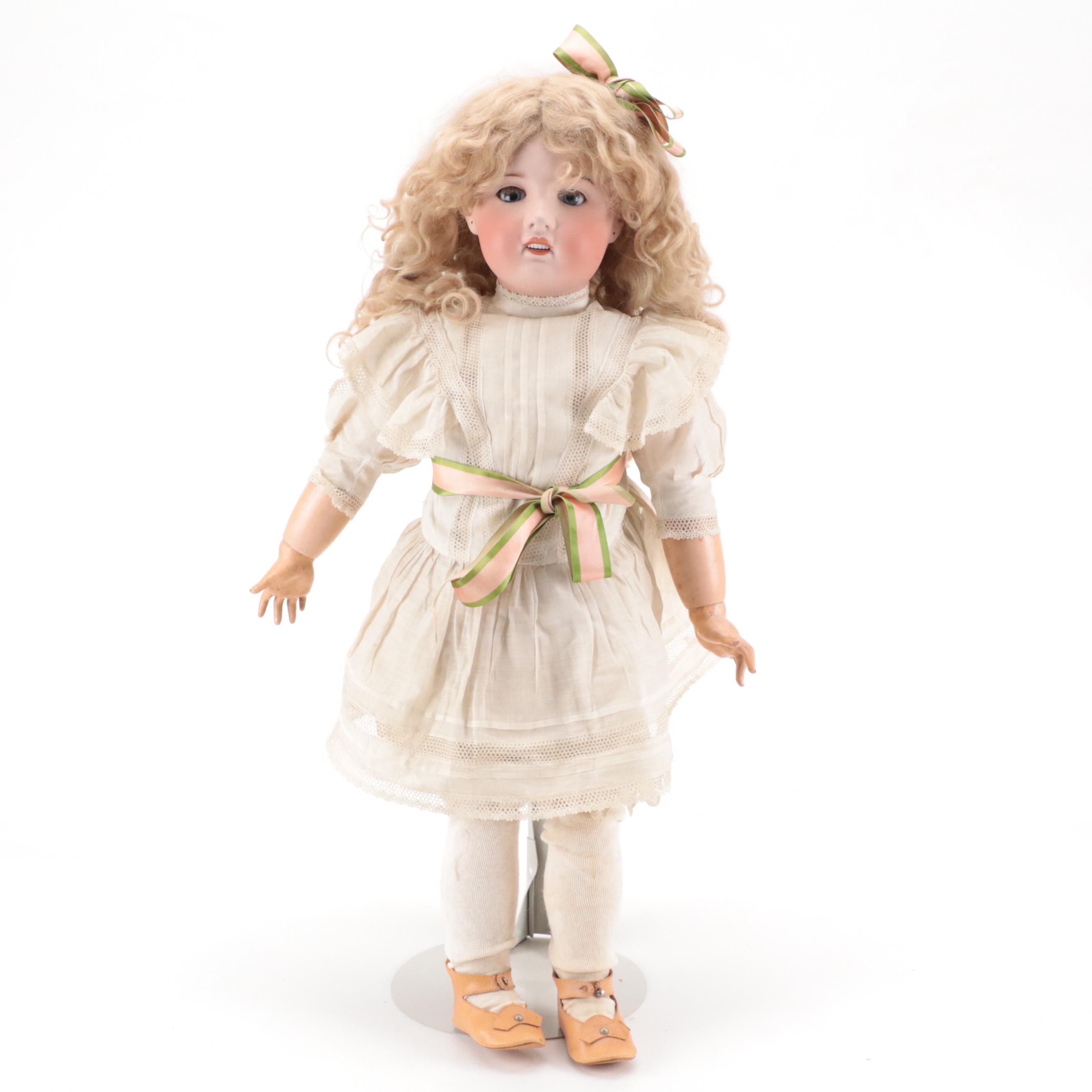 SFBJ Bisque Porcelain and Jointed Composition Doll