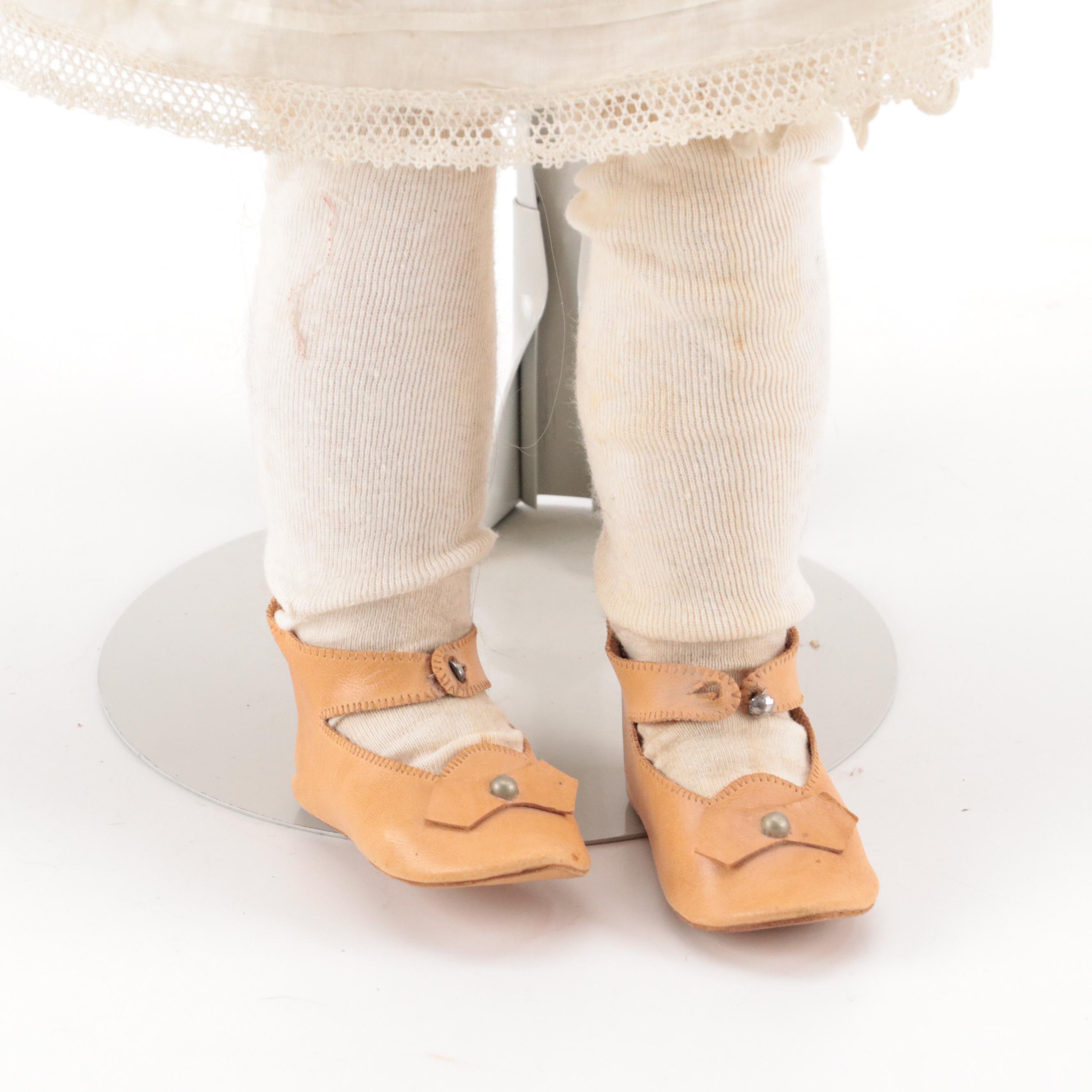 SFBJ Bisque Porcelain and Jointed Composition Doll