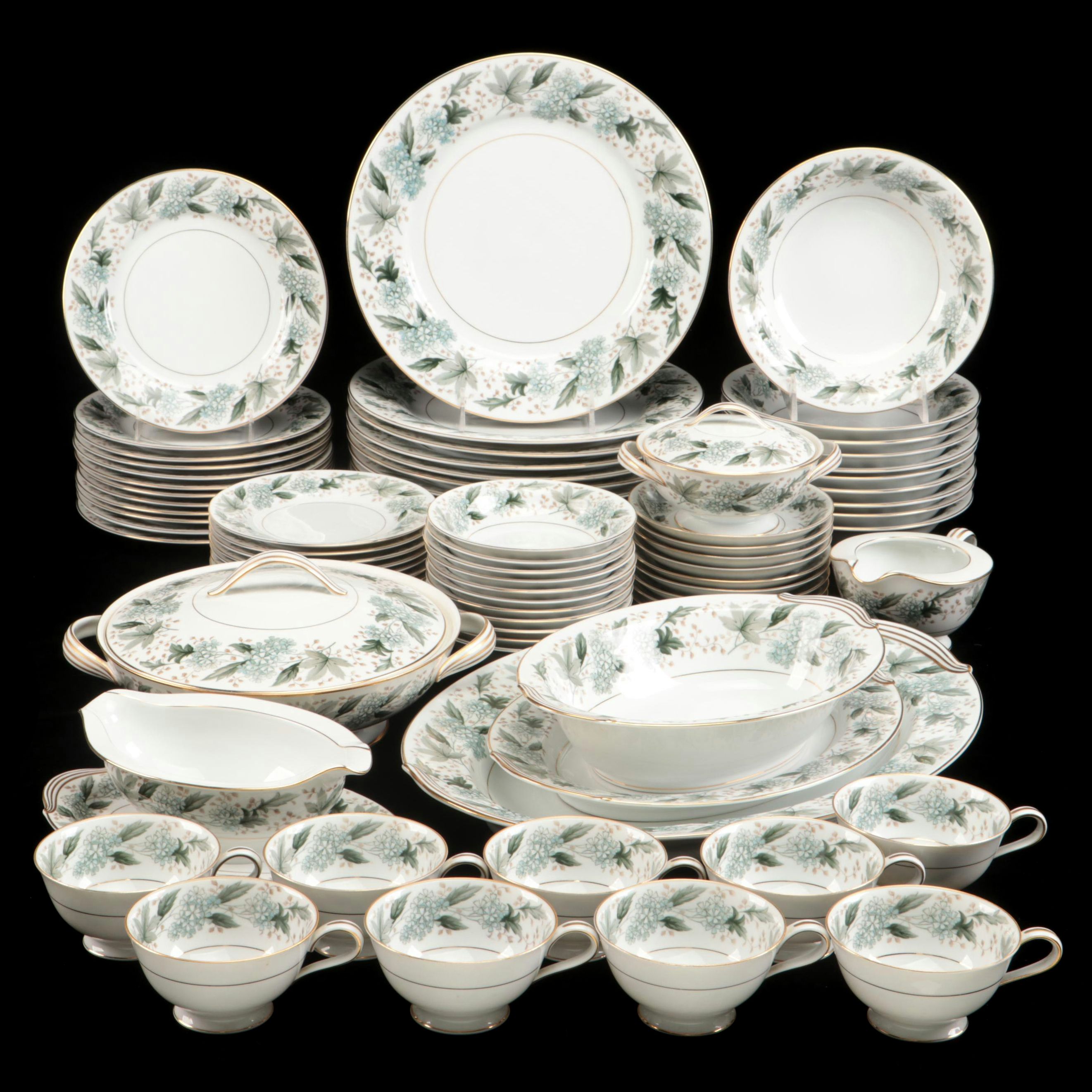 Noritake "Argyle" Bone China Dinnerware, Mid-20th Century