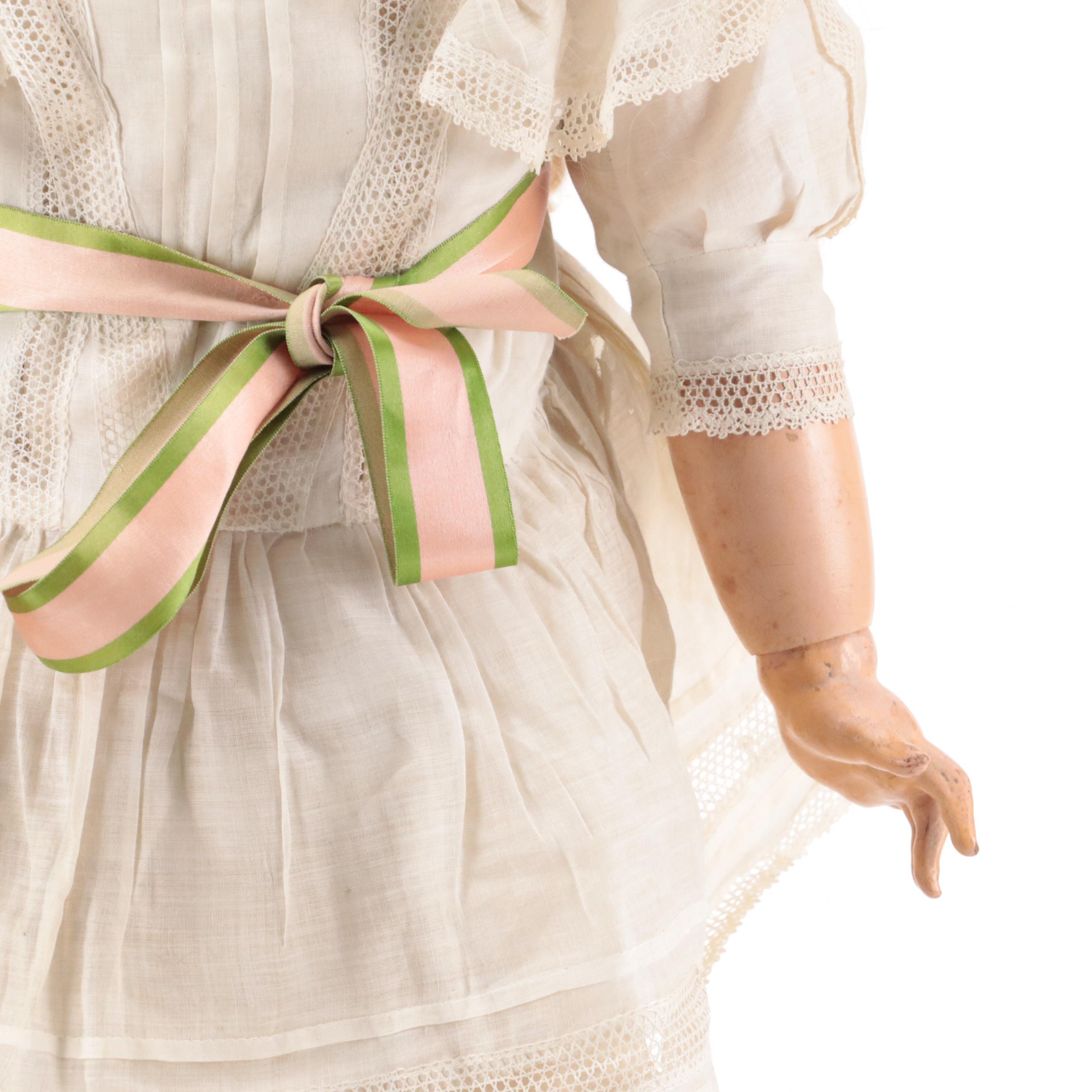 SFBJ Bisque Porcelain and Jointed Composition Doll