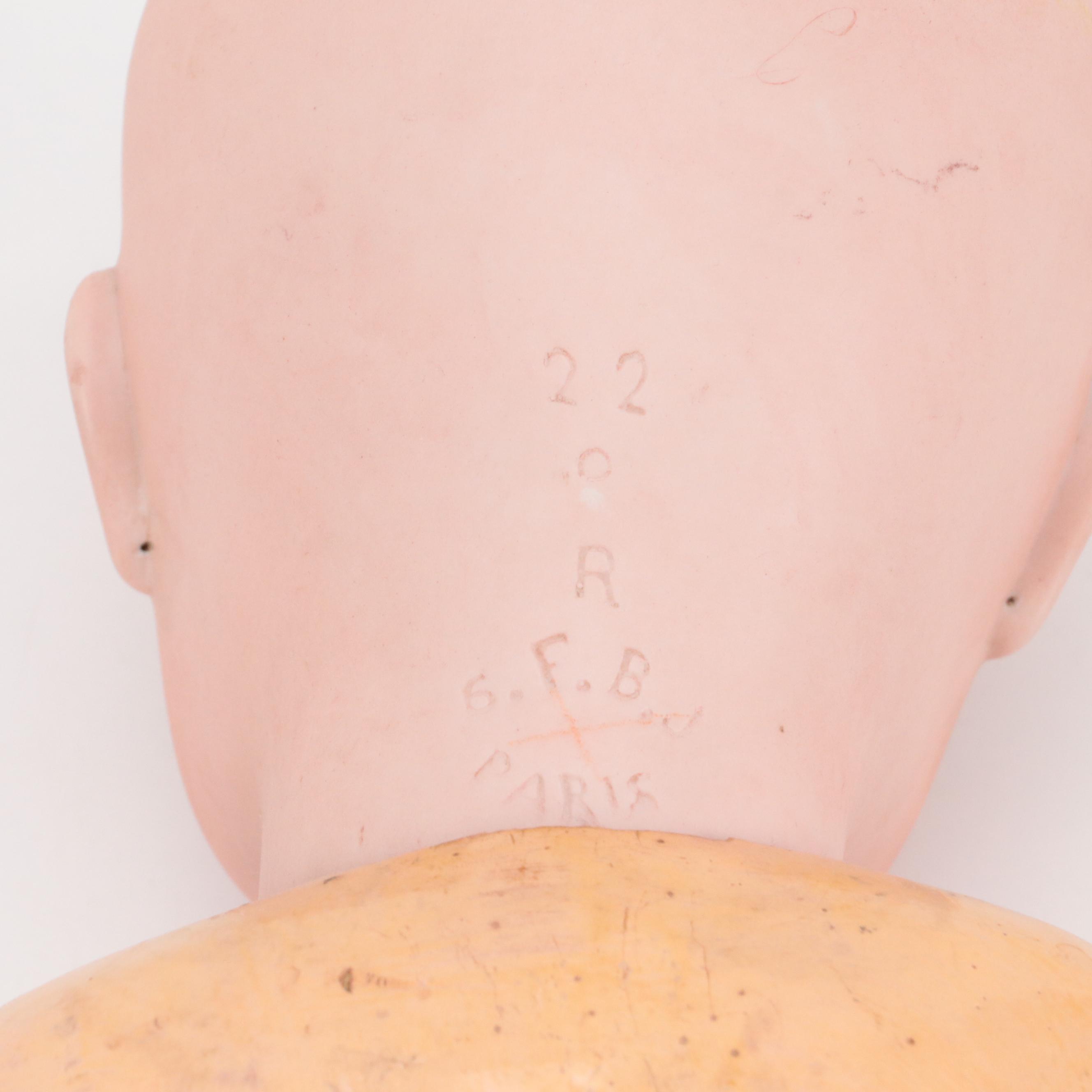 SFBJ Bisque Porcelain and Jointed Composition Doll