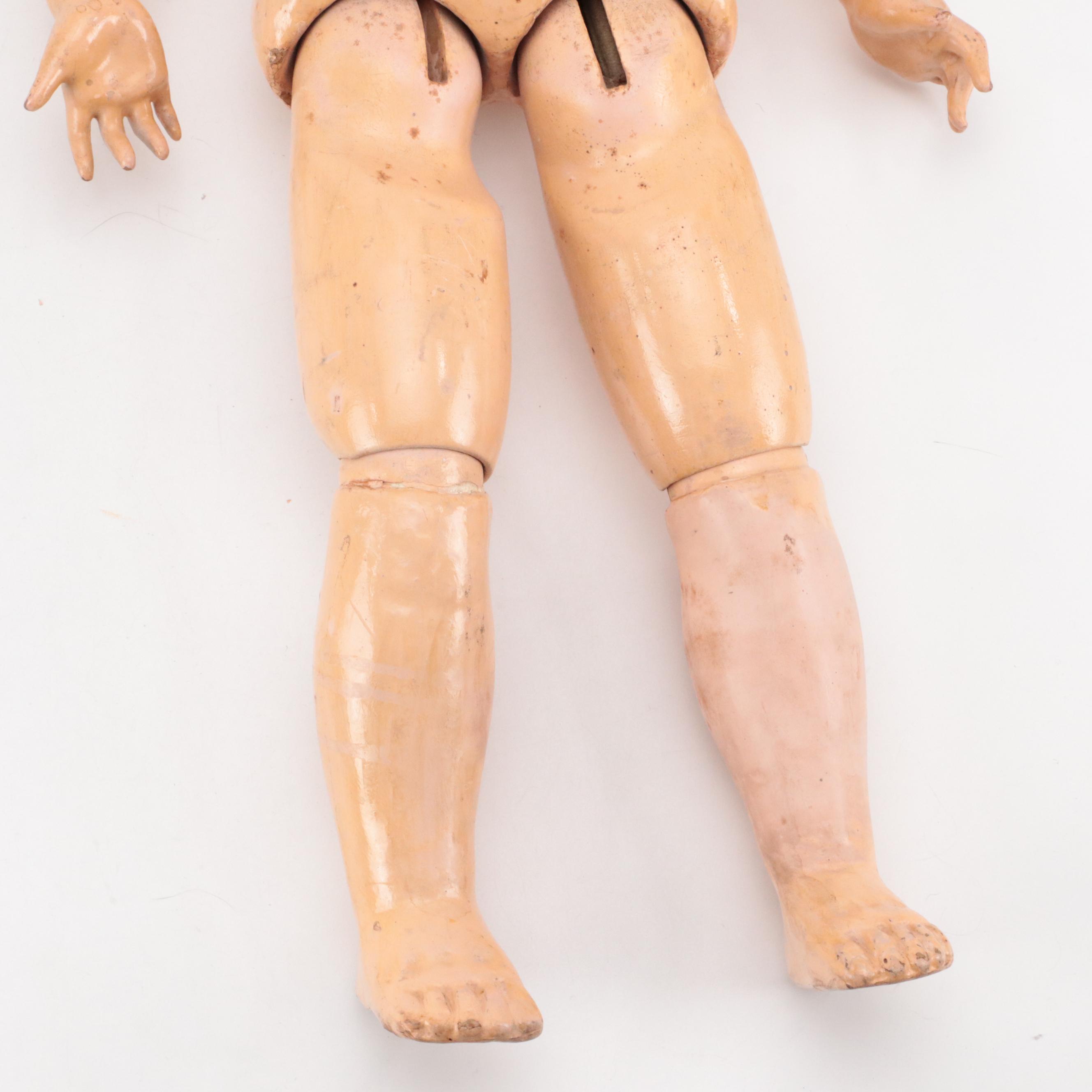 SFBJ Bisque Porcelain and Jointed Composition Doll