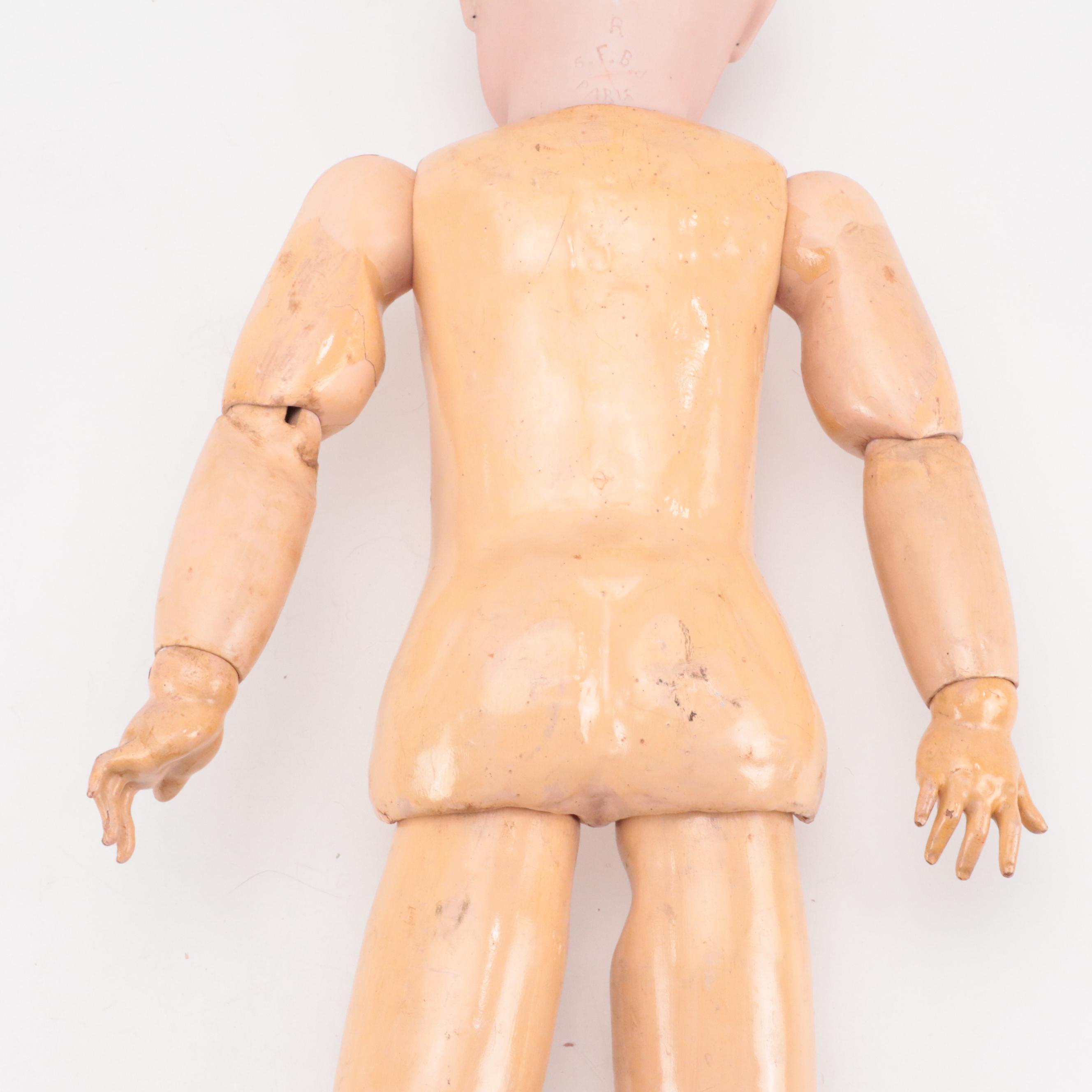 SFBJ Bisque Porcelain and Jointed Composition Doll