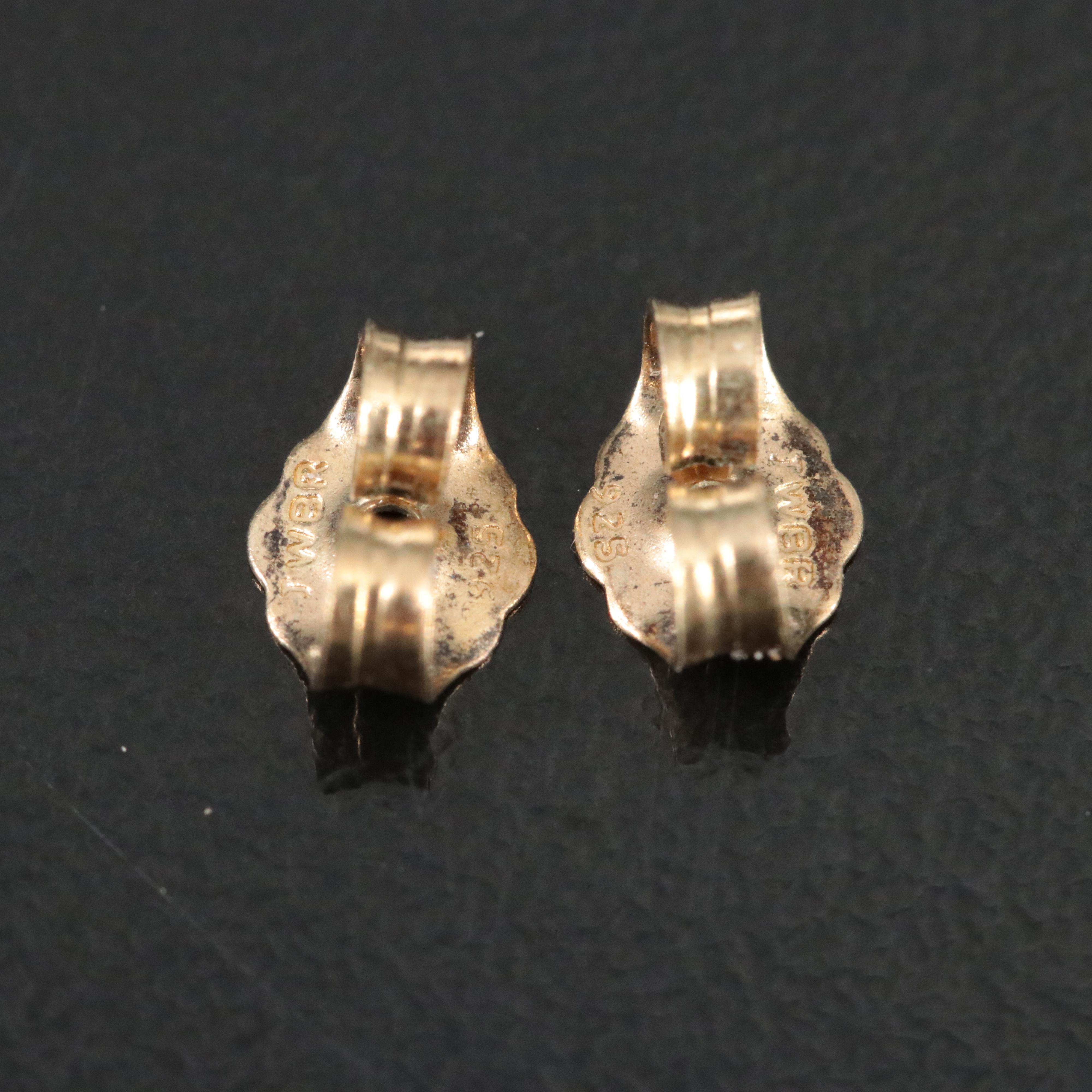 Sterling Pearl and White Sapphire Drop Earrings