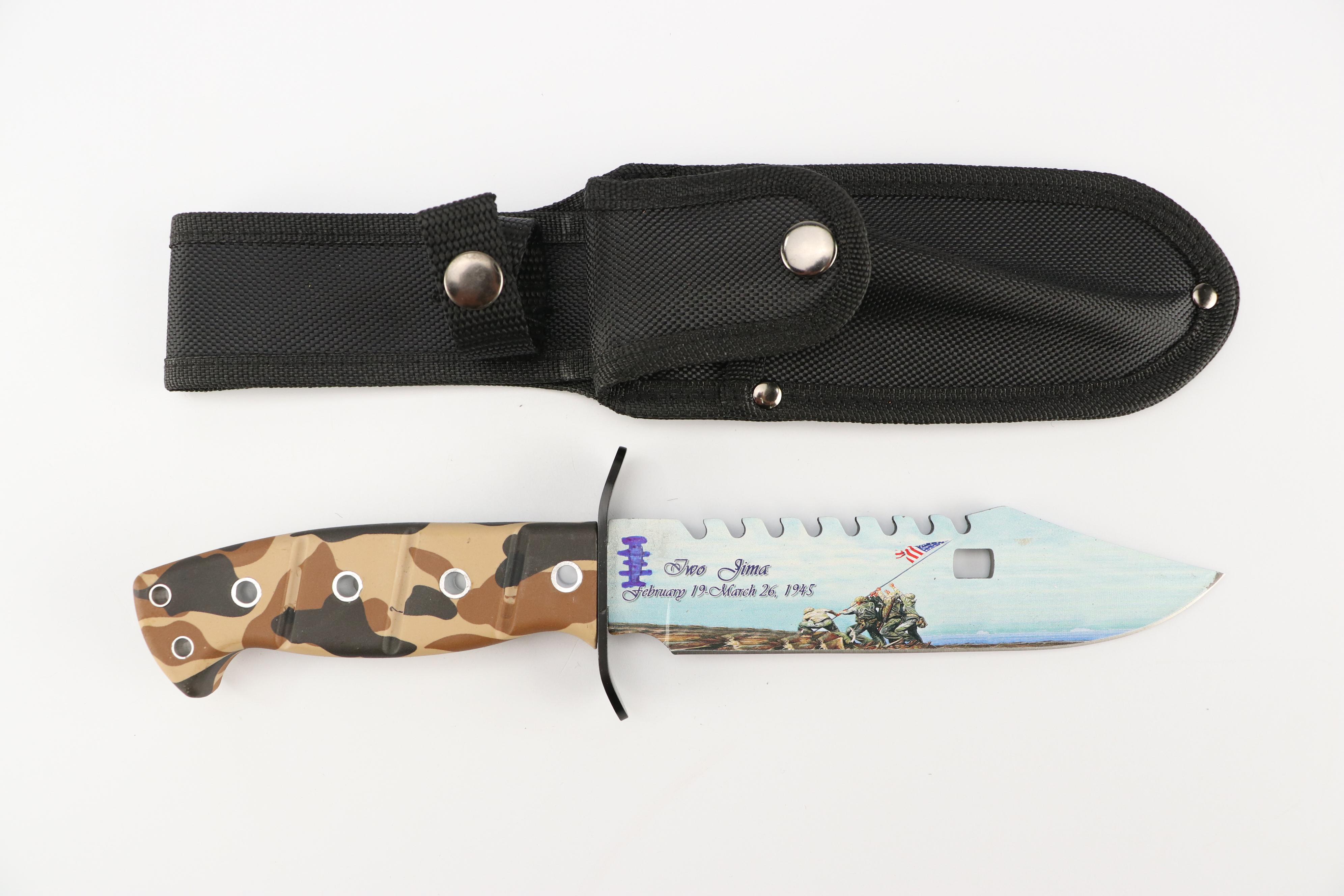 Damascus Steel Hunting Knife with Other Fixed Blade Knife