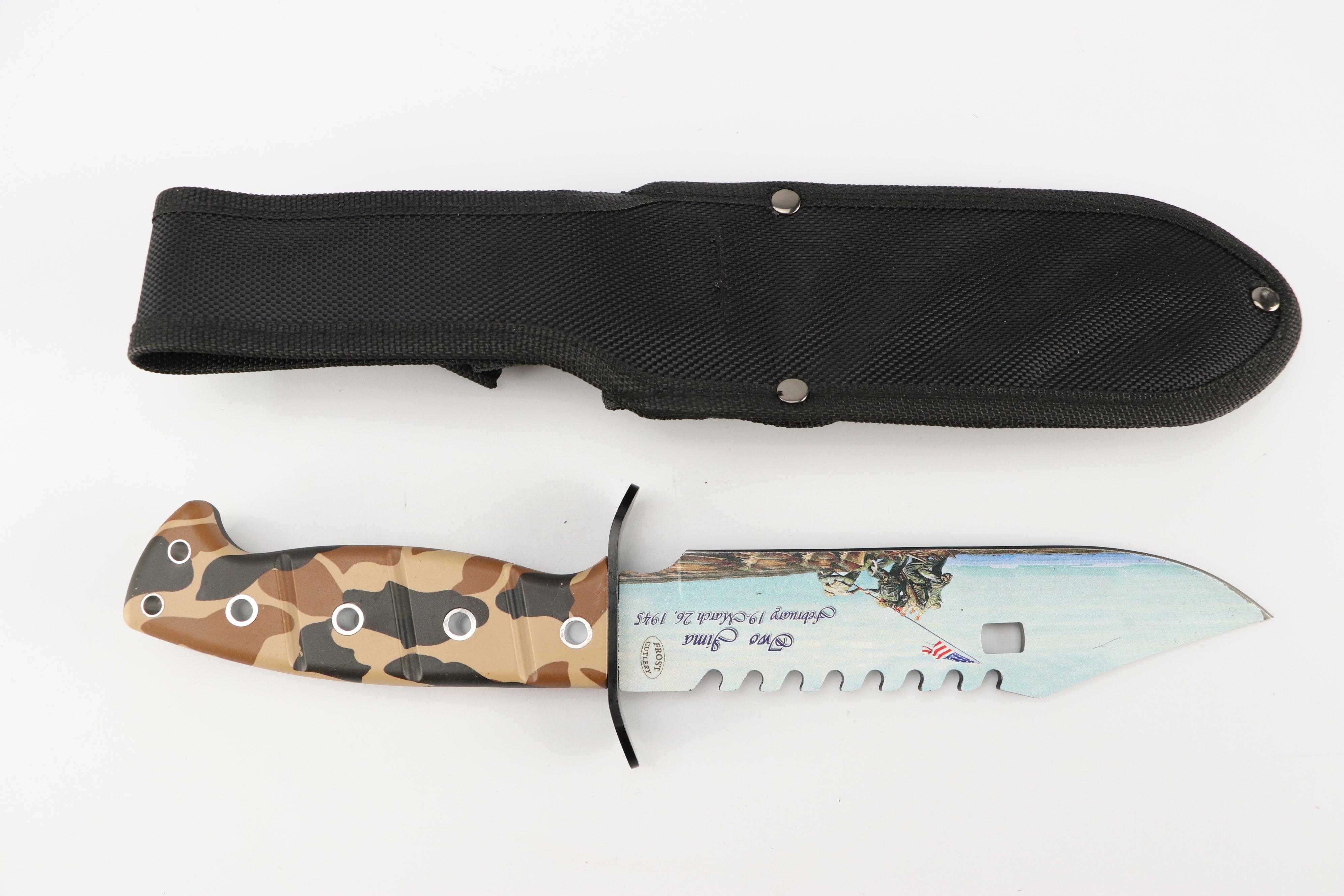 Damascus Steel Hunting Knife with Other Fixed Blade Knife