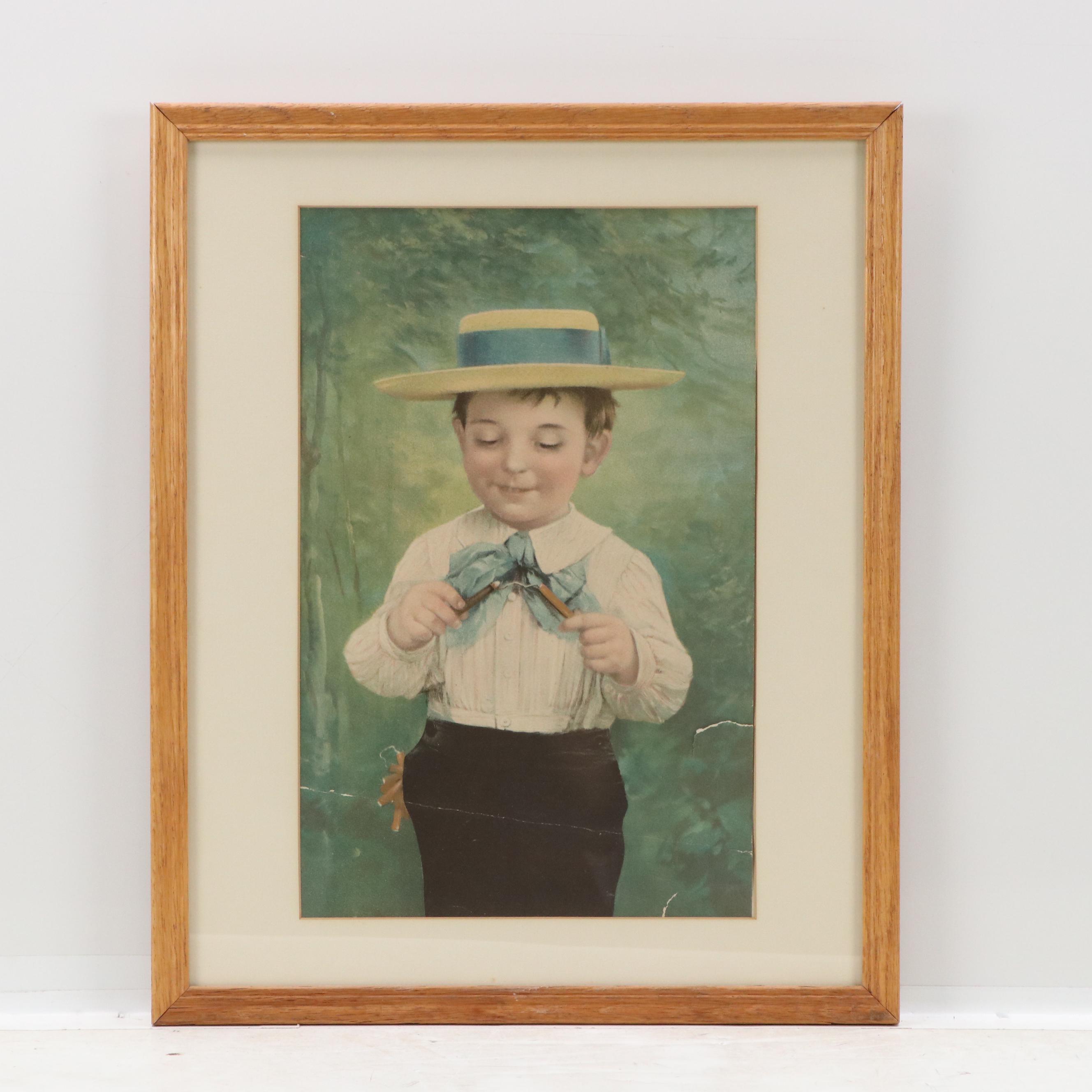 Chromolithograph After Hermann von Kaulbach of Dutch Boy and More