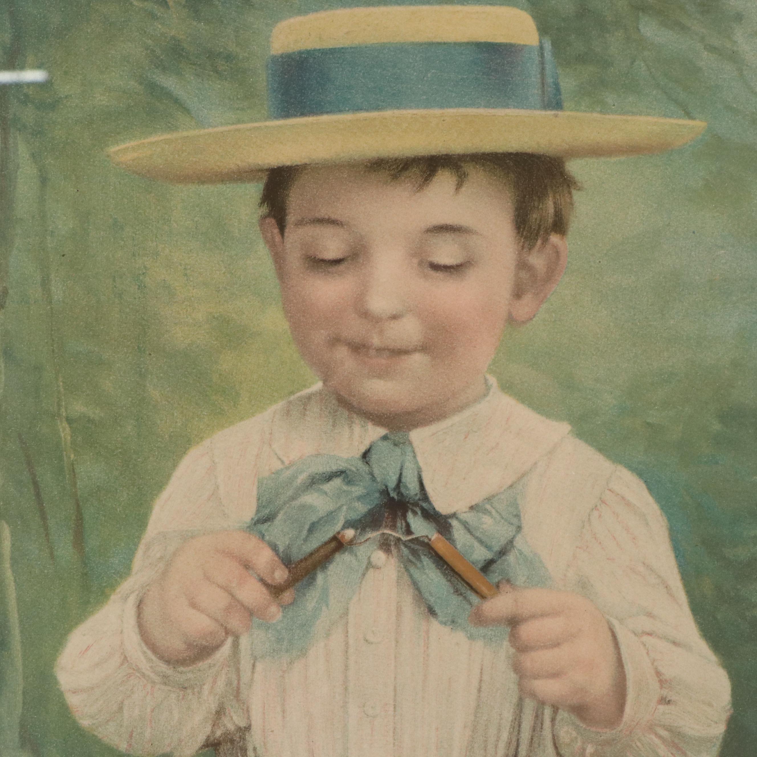 Chromolithograph After Hermann von Kaulbach of Dutch Boy and More