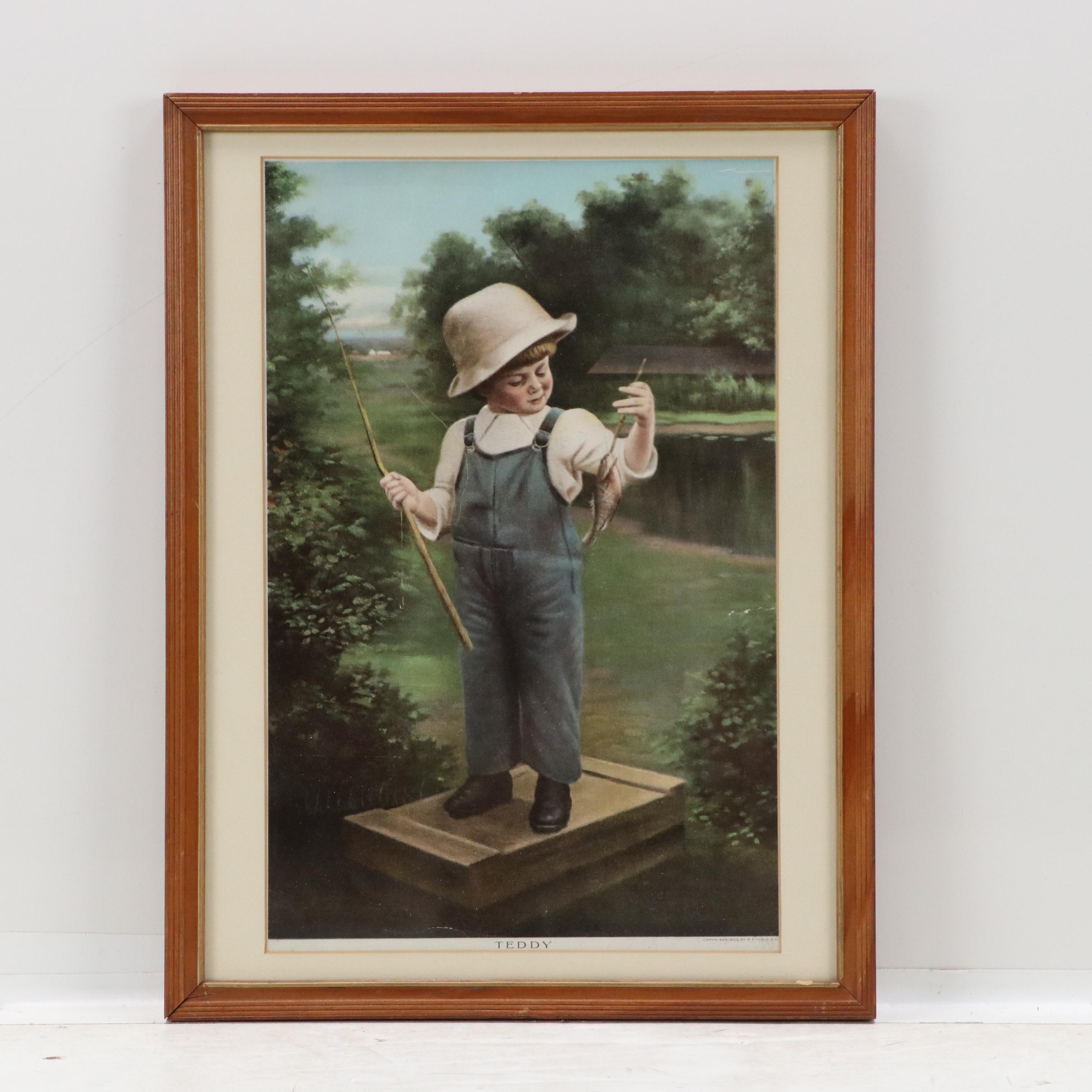 Chromolithograph After Hermann von Kaulbach of Dutch Boy and More