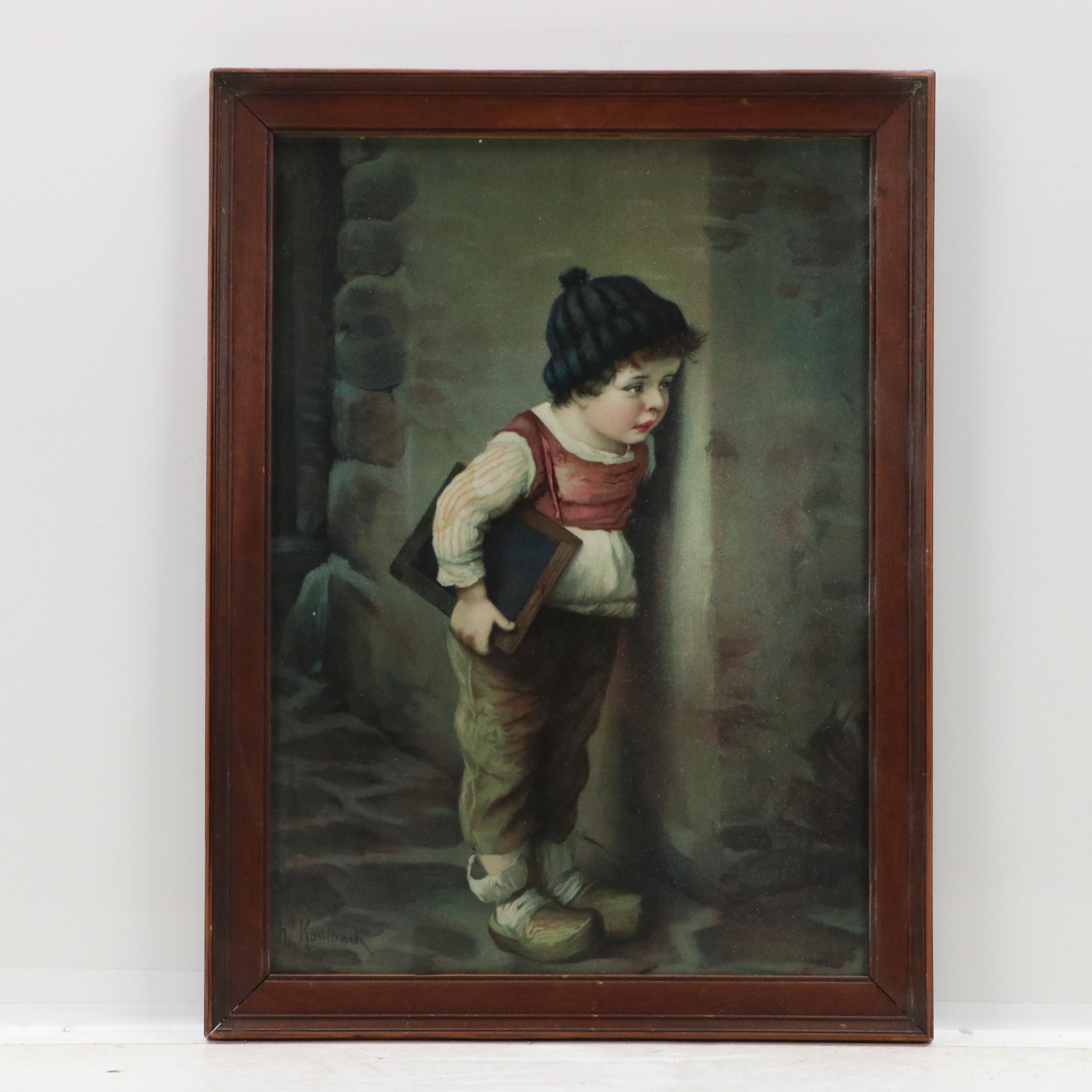 Chromolithograph After Hermann von Kaulbach of Dutch Boy and More