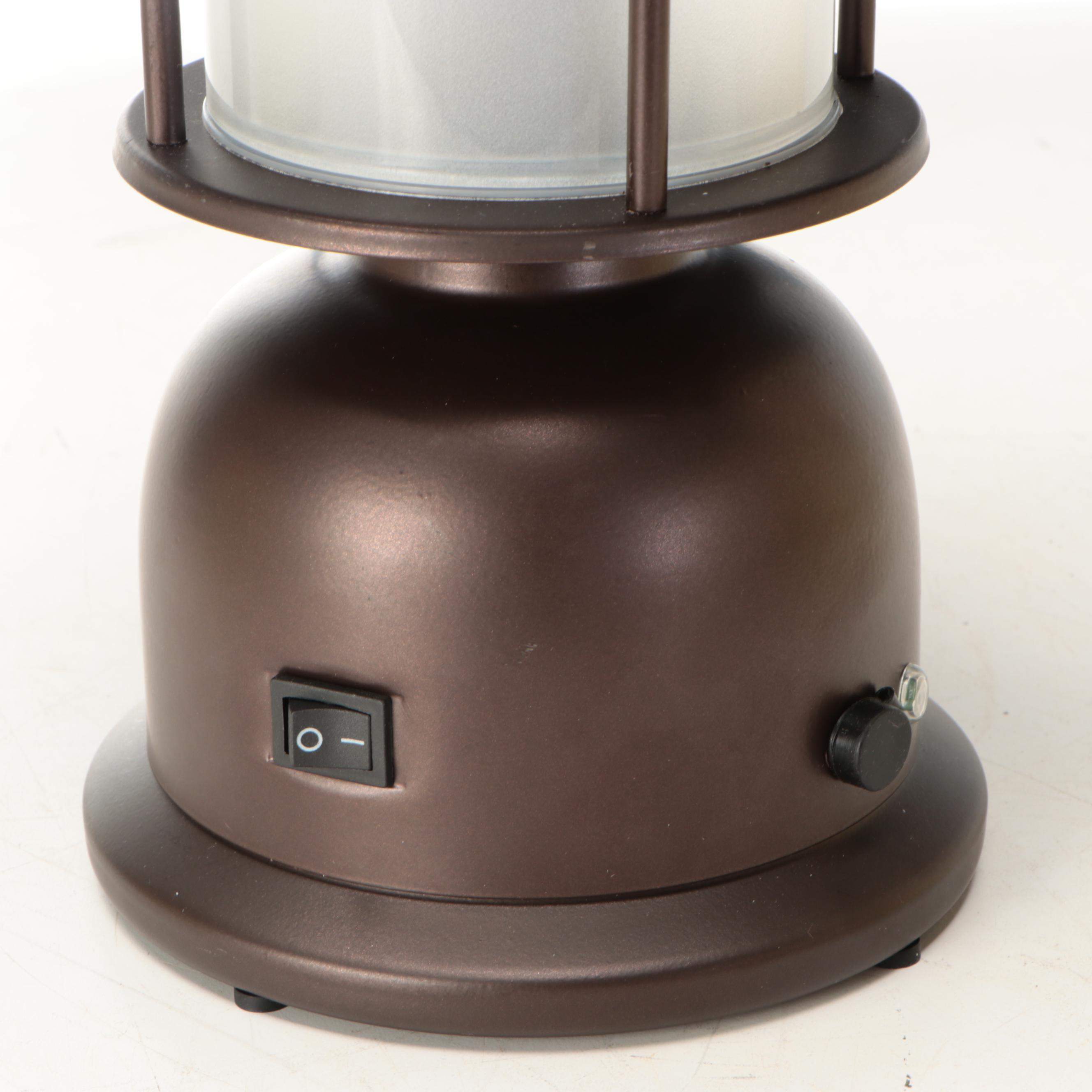 Rubbed Bronze Finish Rechargeable Lanterns