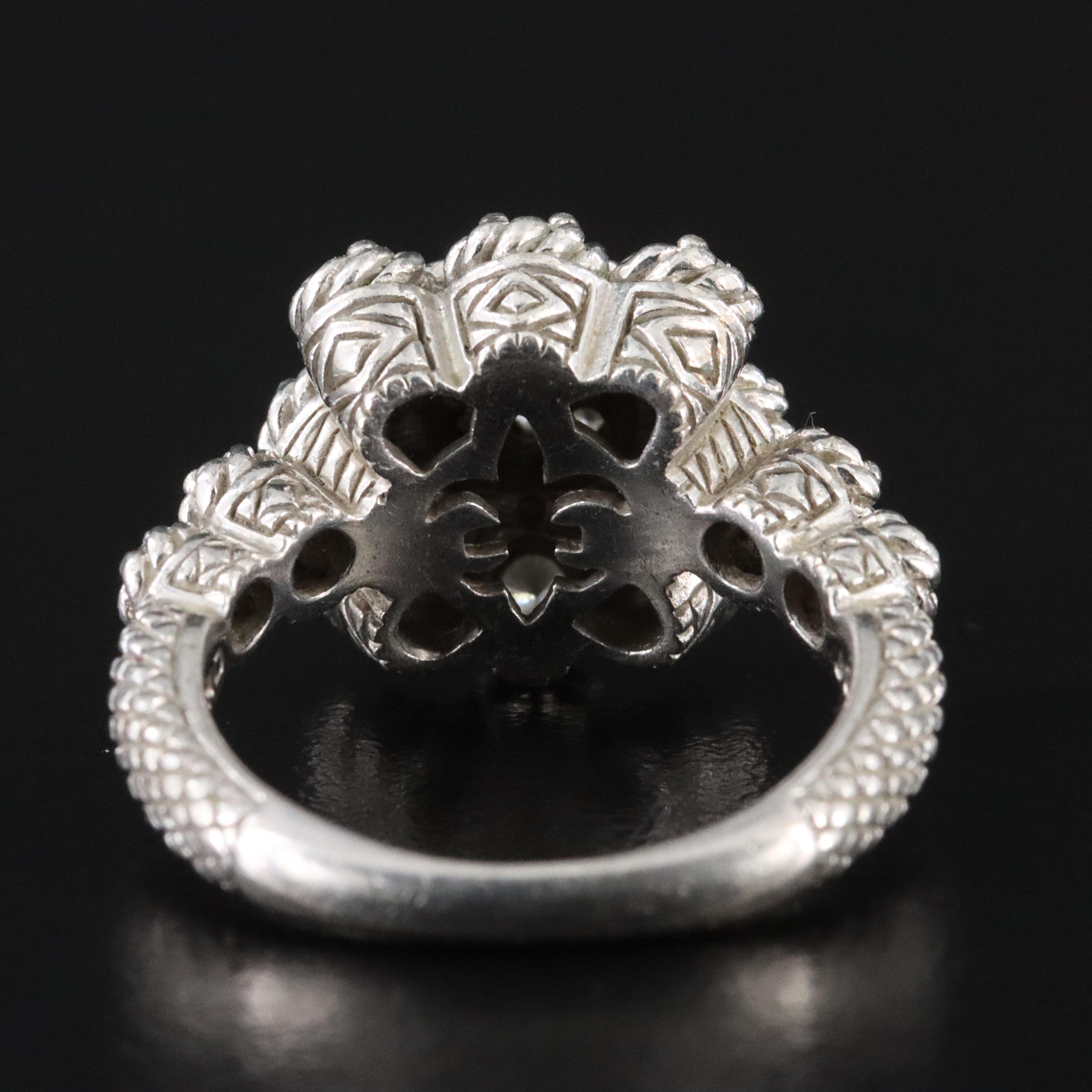 Judith Ripka Sterling CZ Ring