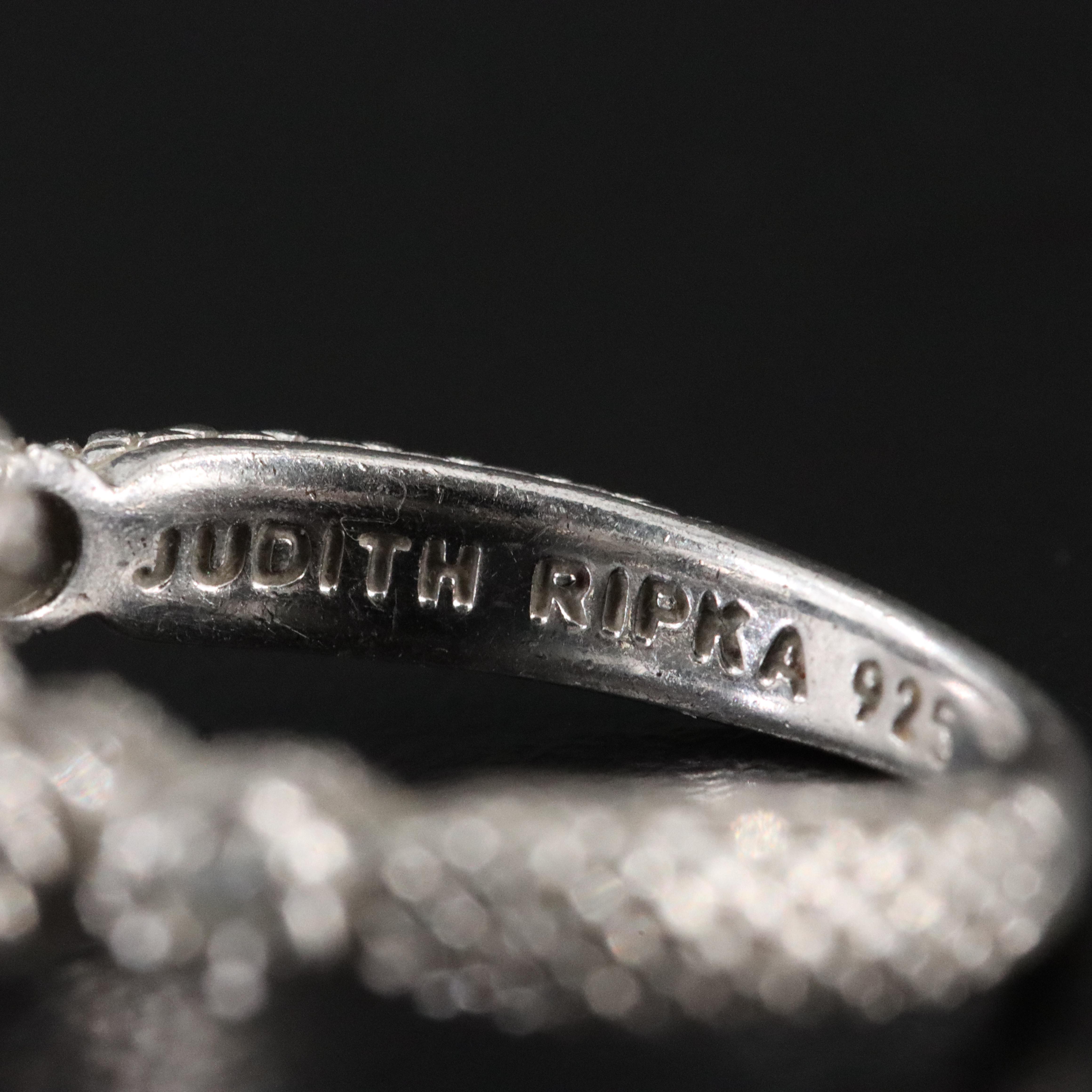 Judith Ripka Sterling CZ Ring