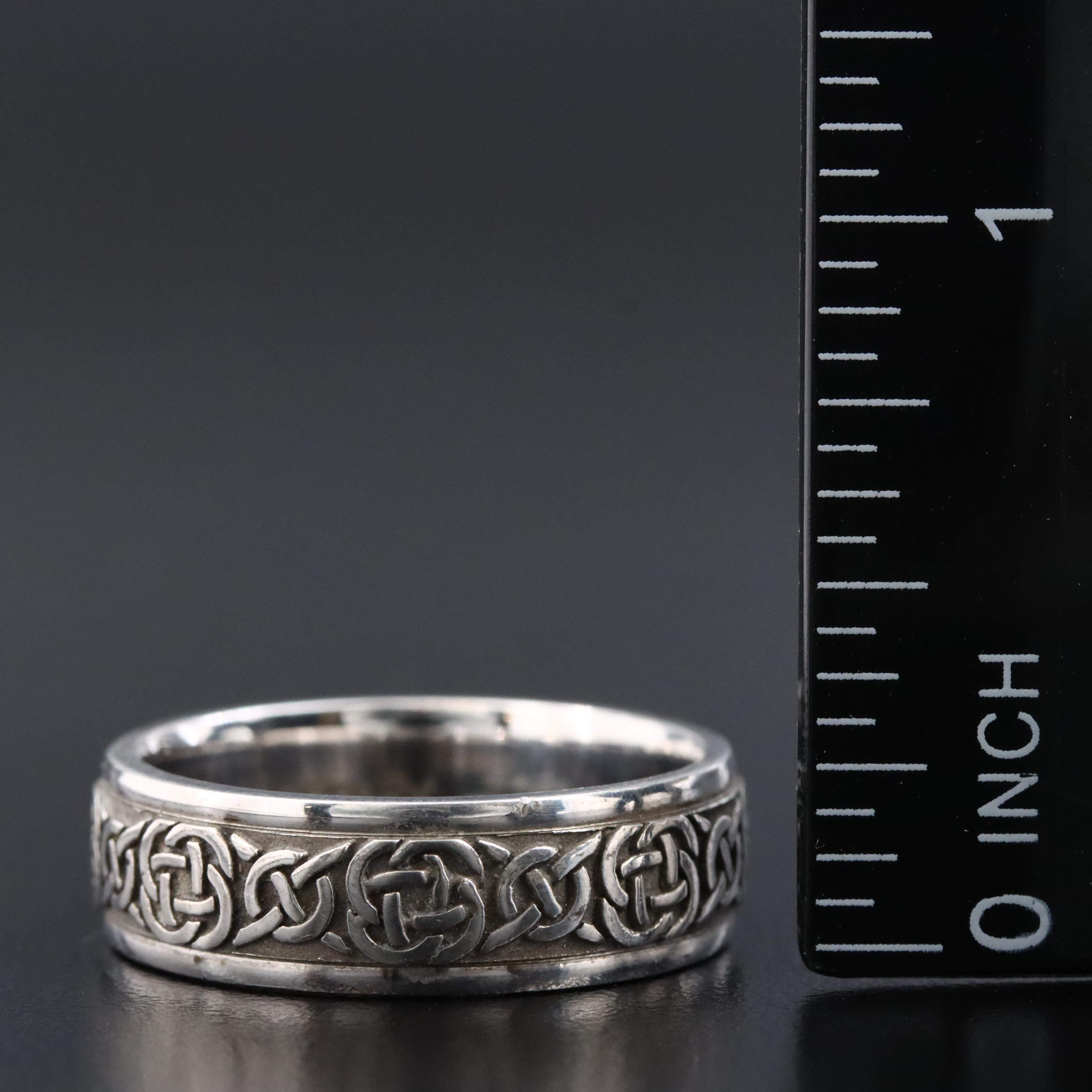 935 Silver Celtic Knot Band