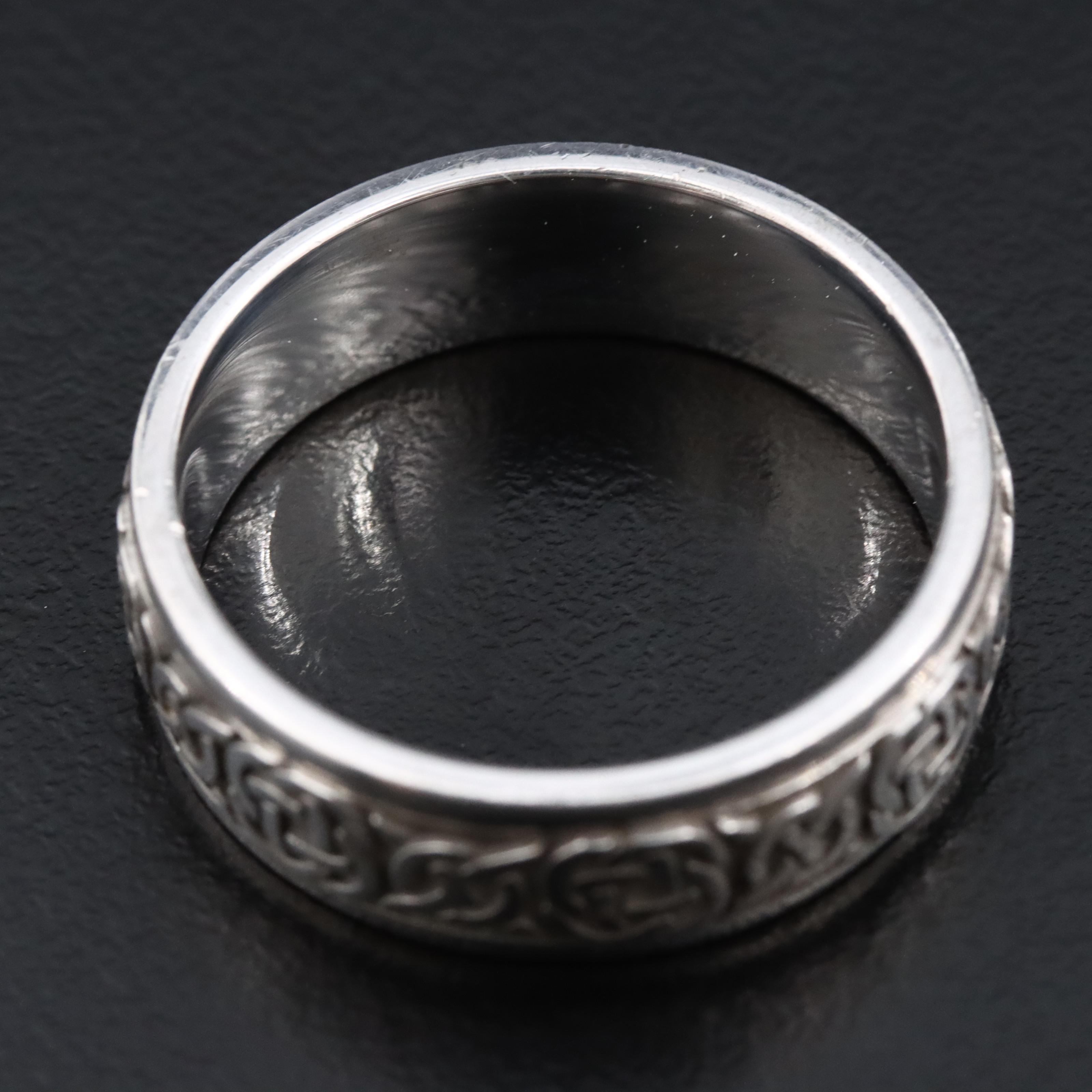 935 Silver Celtic Knot Band