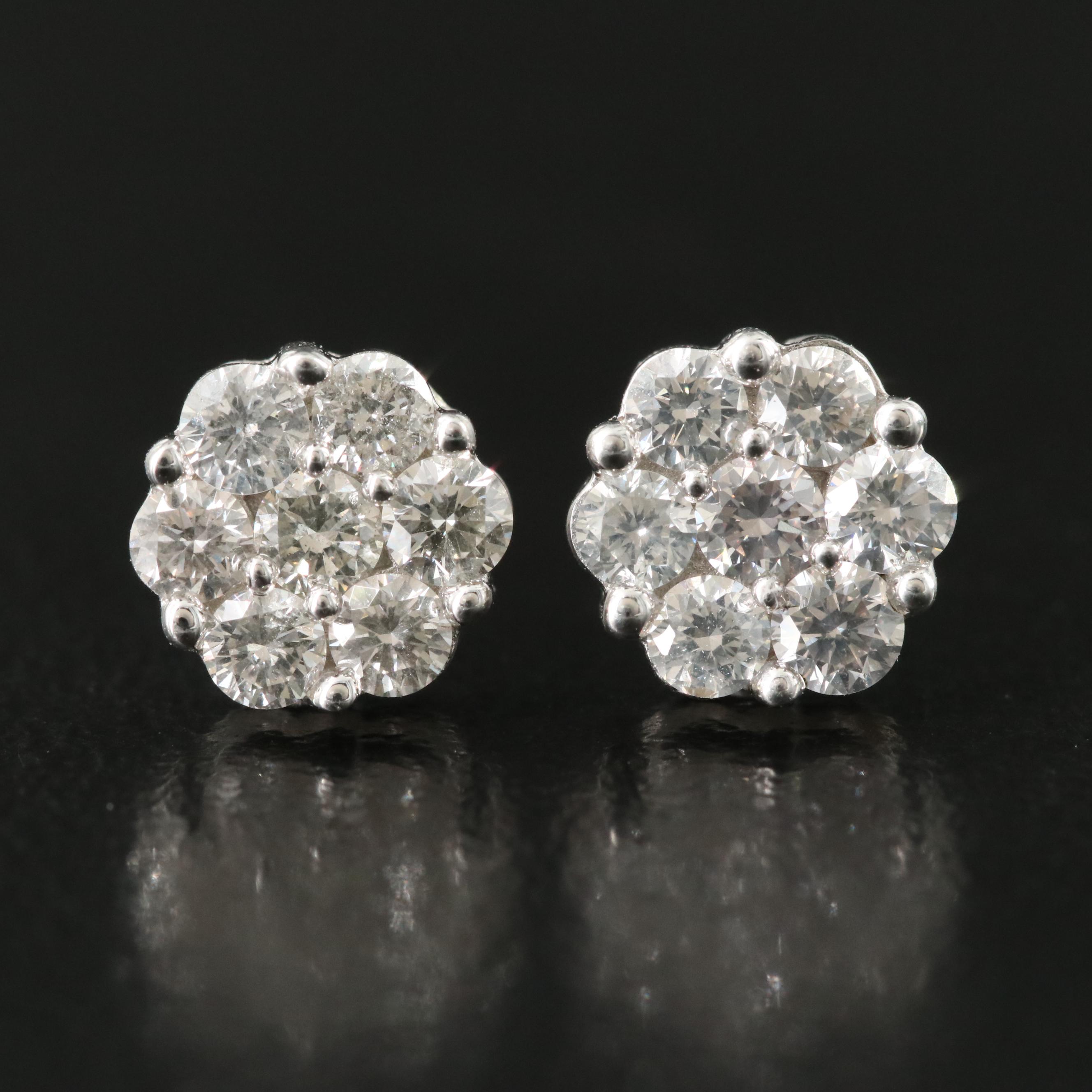 14K 0.90 CTW Diamond Earrings
