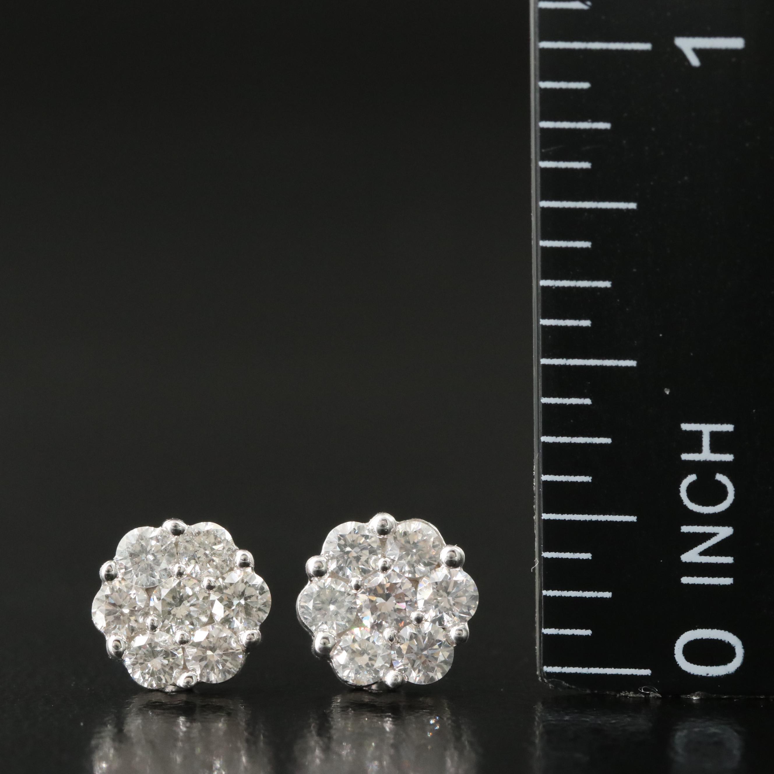 14K 0.90 CTW Diamond Earrings