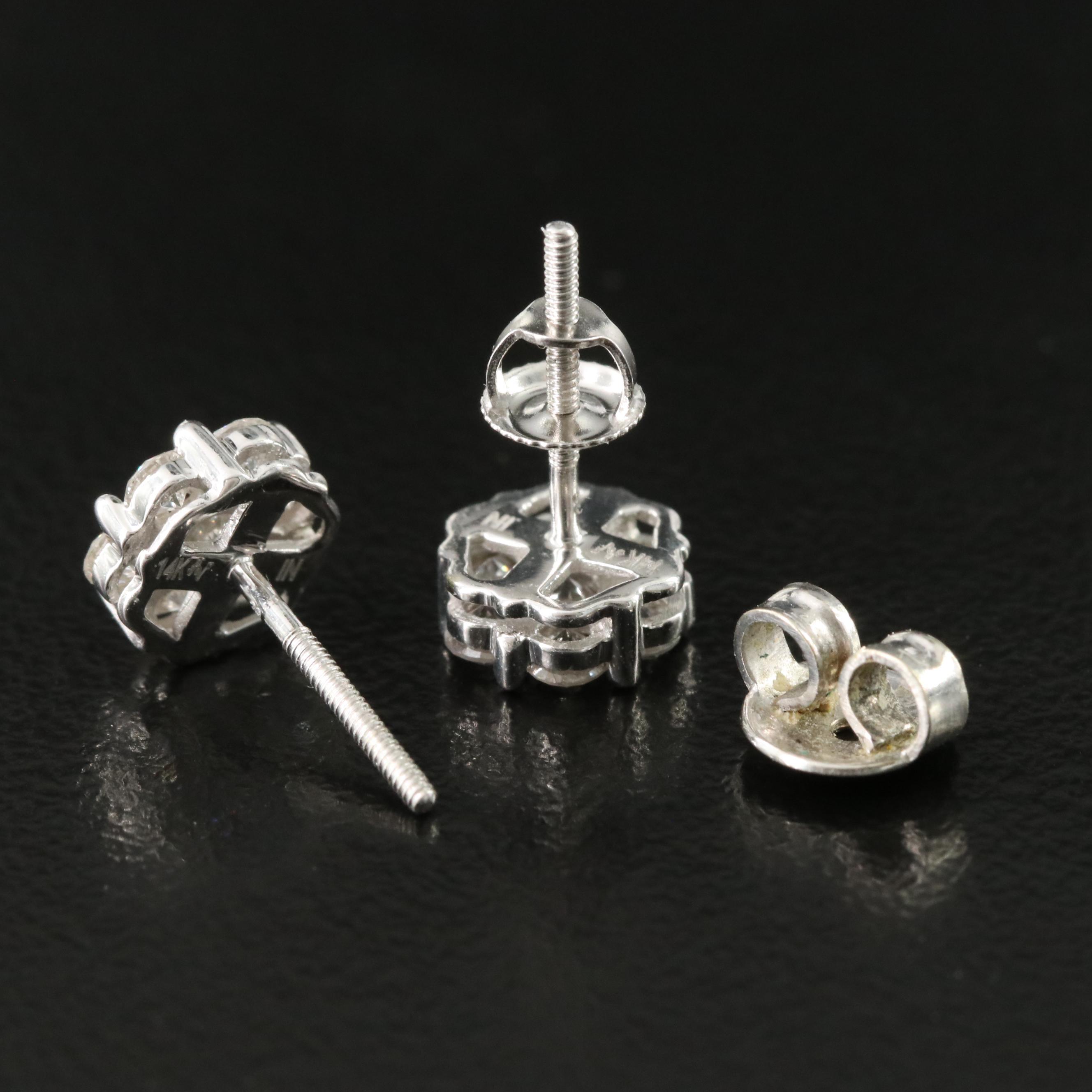 14K 0.90 CTW Diamond Earrings