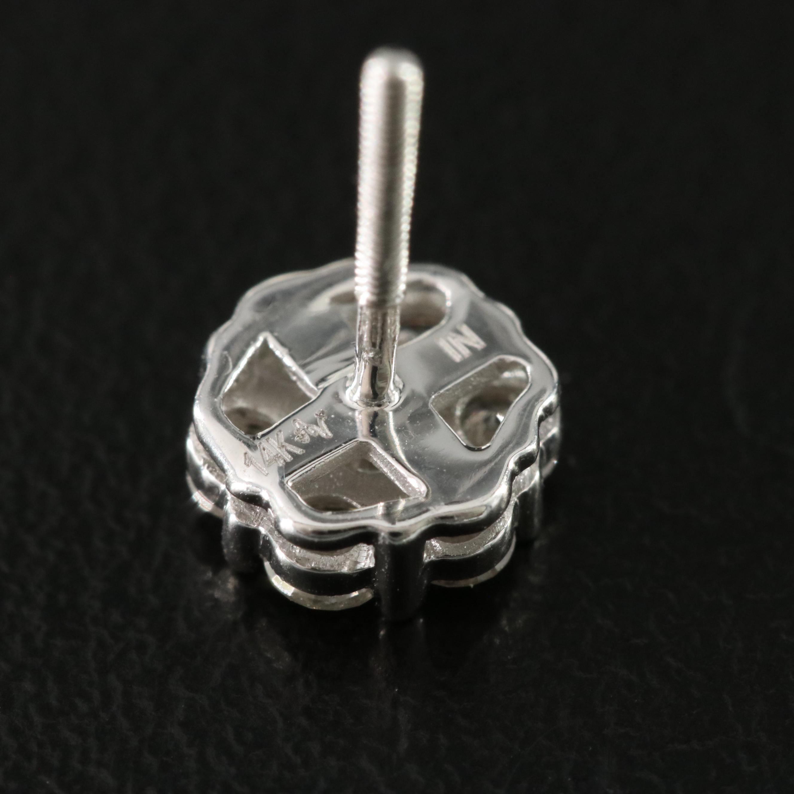 14K 0.90 CTW Diamond Earrings