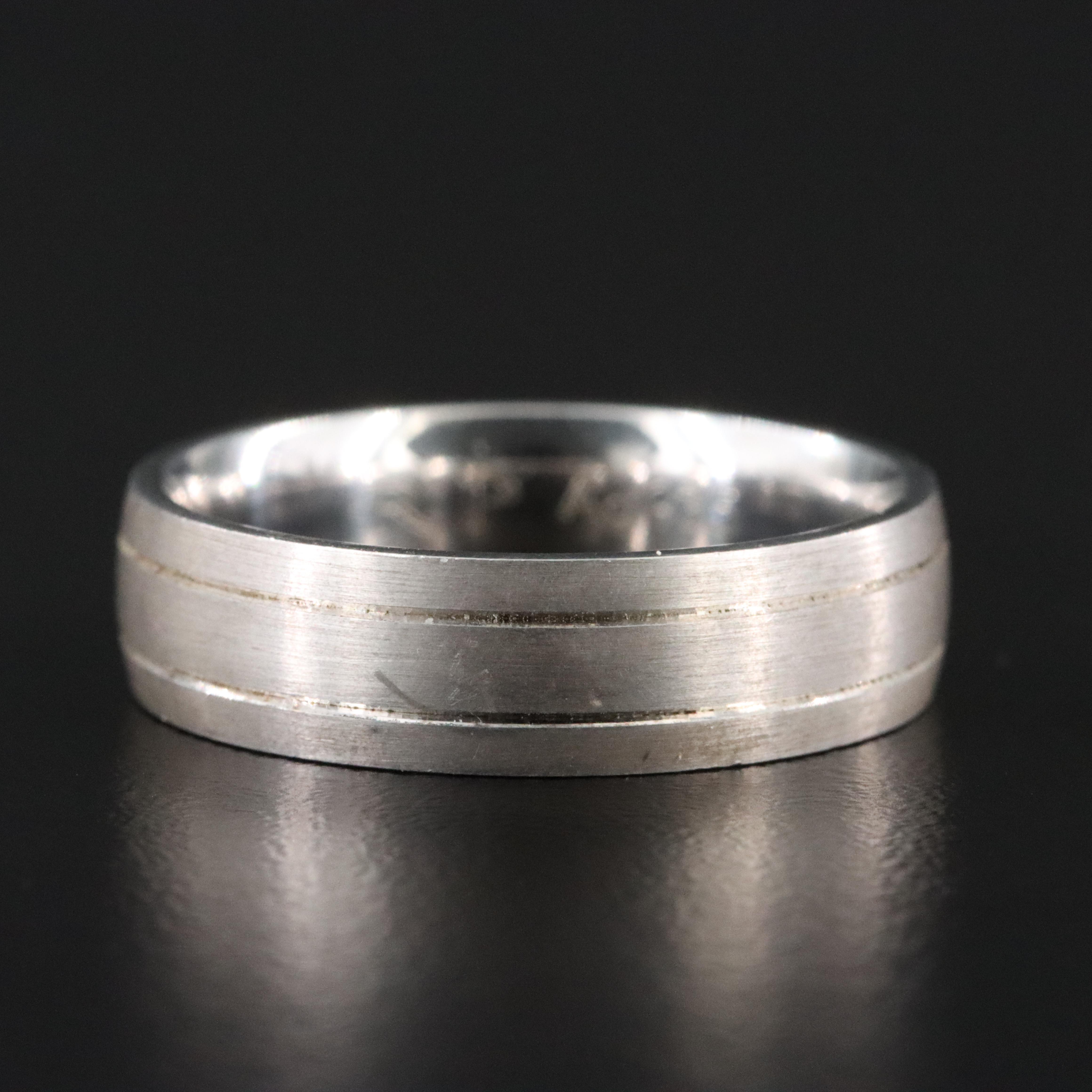 935 Silver Band with Brush Finish