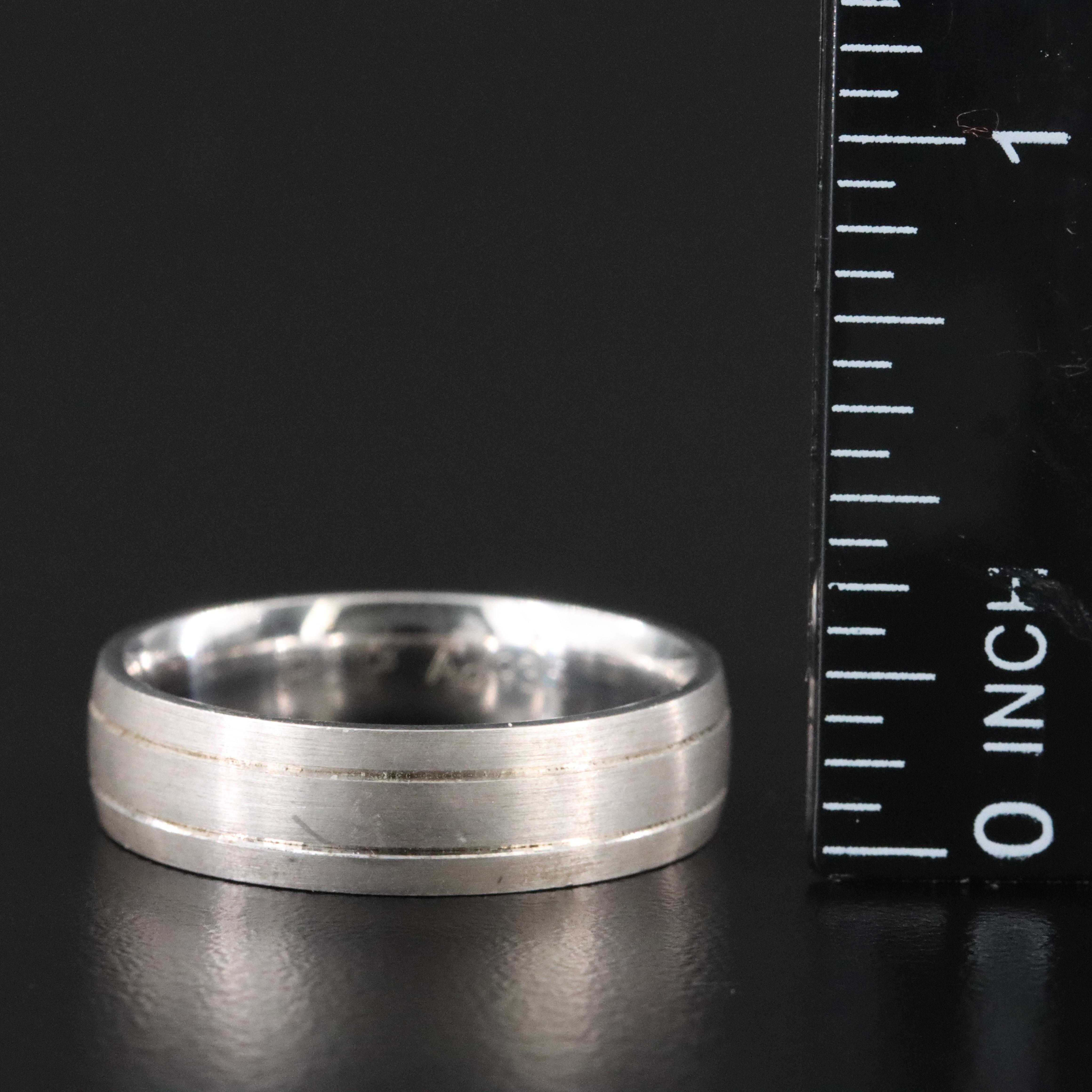 935 Silver Band with Brush Finish