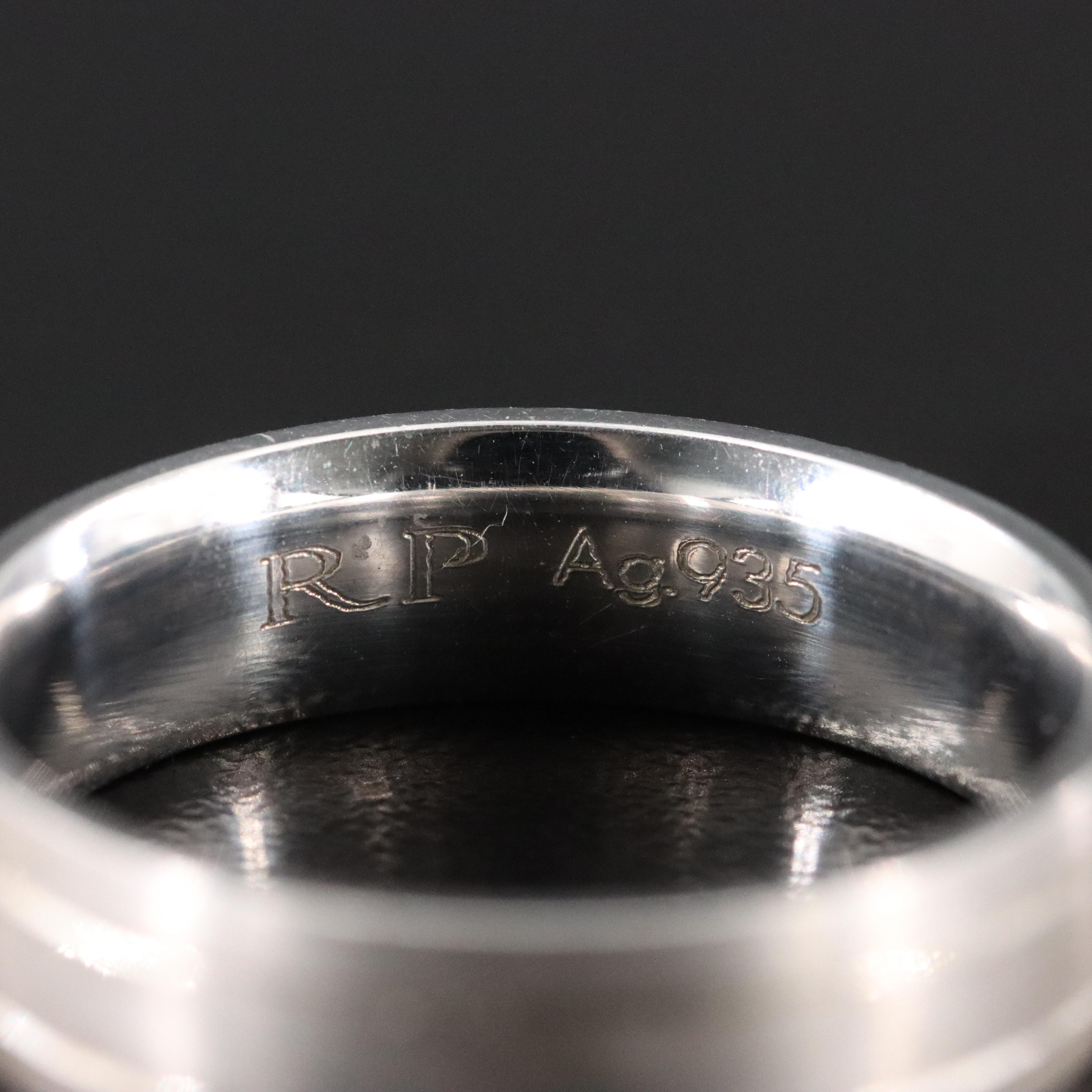 935 Silver Band with Brush Finish