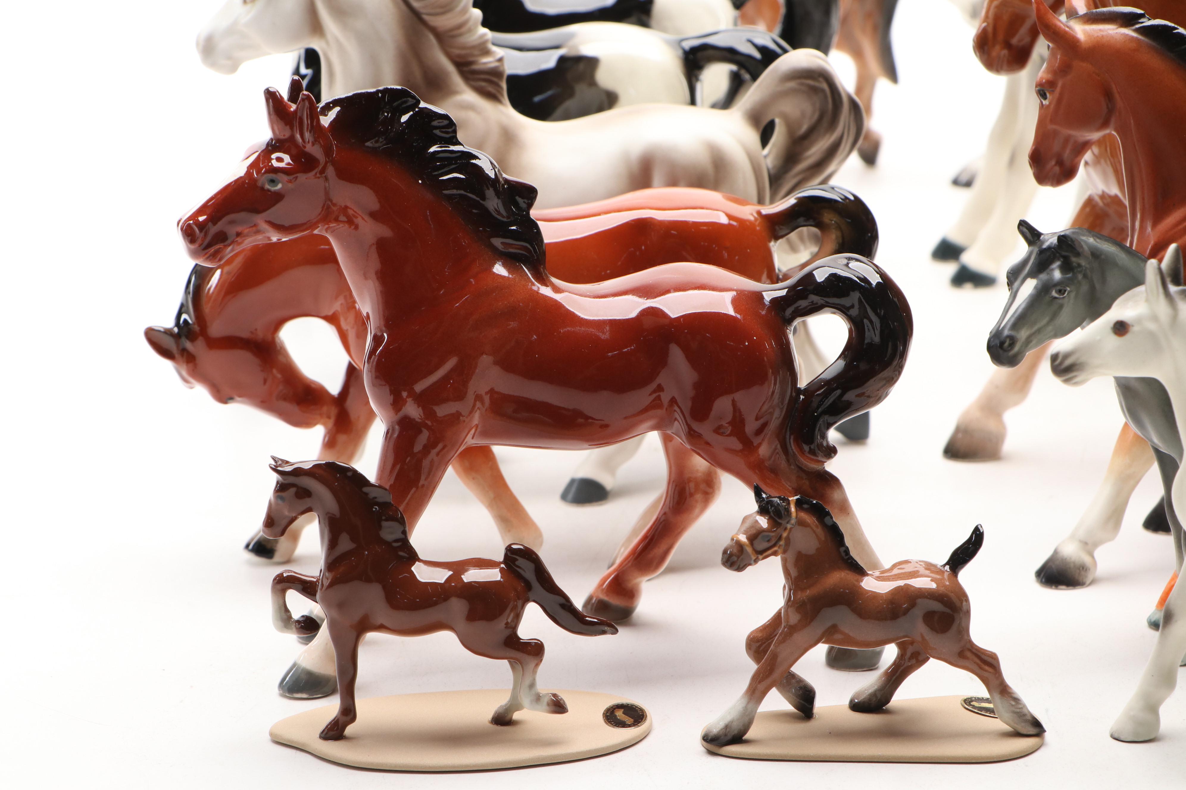 Vintage Ceramic Horse Figurines, Mid to Late 20th Century