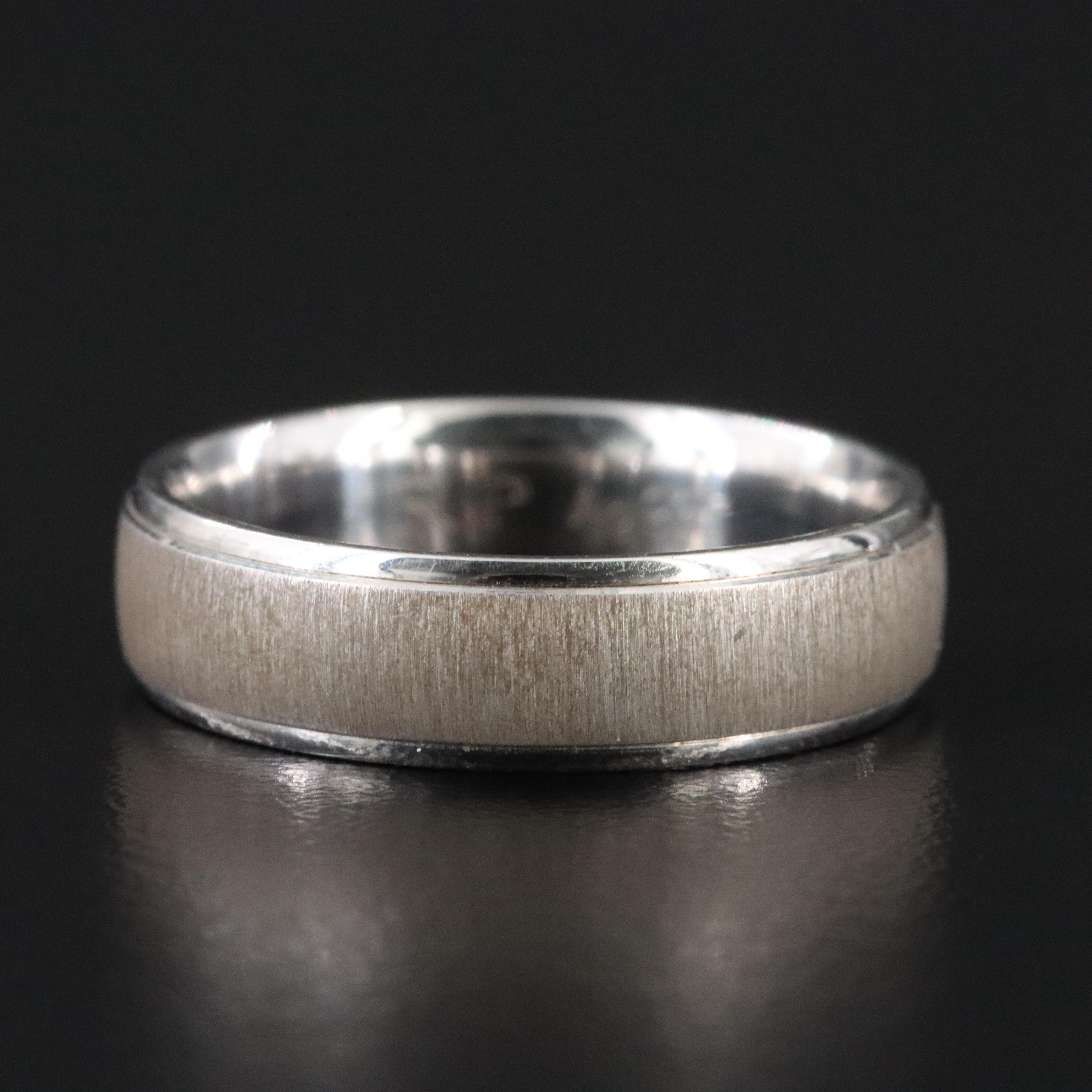 935 Silver Band with Brush Finish